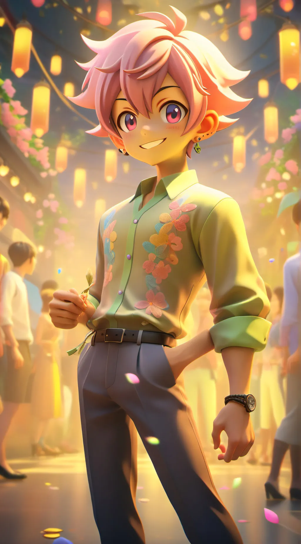 ai character: Nobara x Yuji(you) background