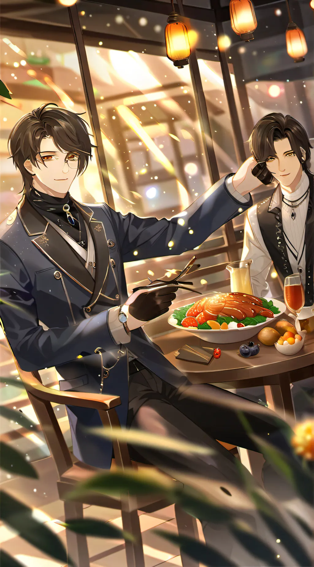 ai character: jacob  and Andrew  background