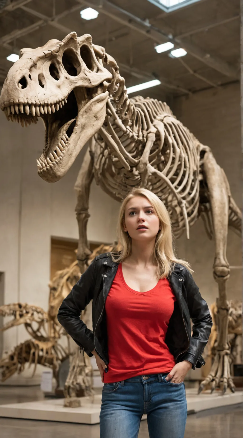 ai character: Haunted Museum background