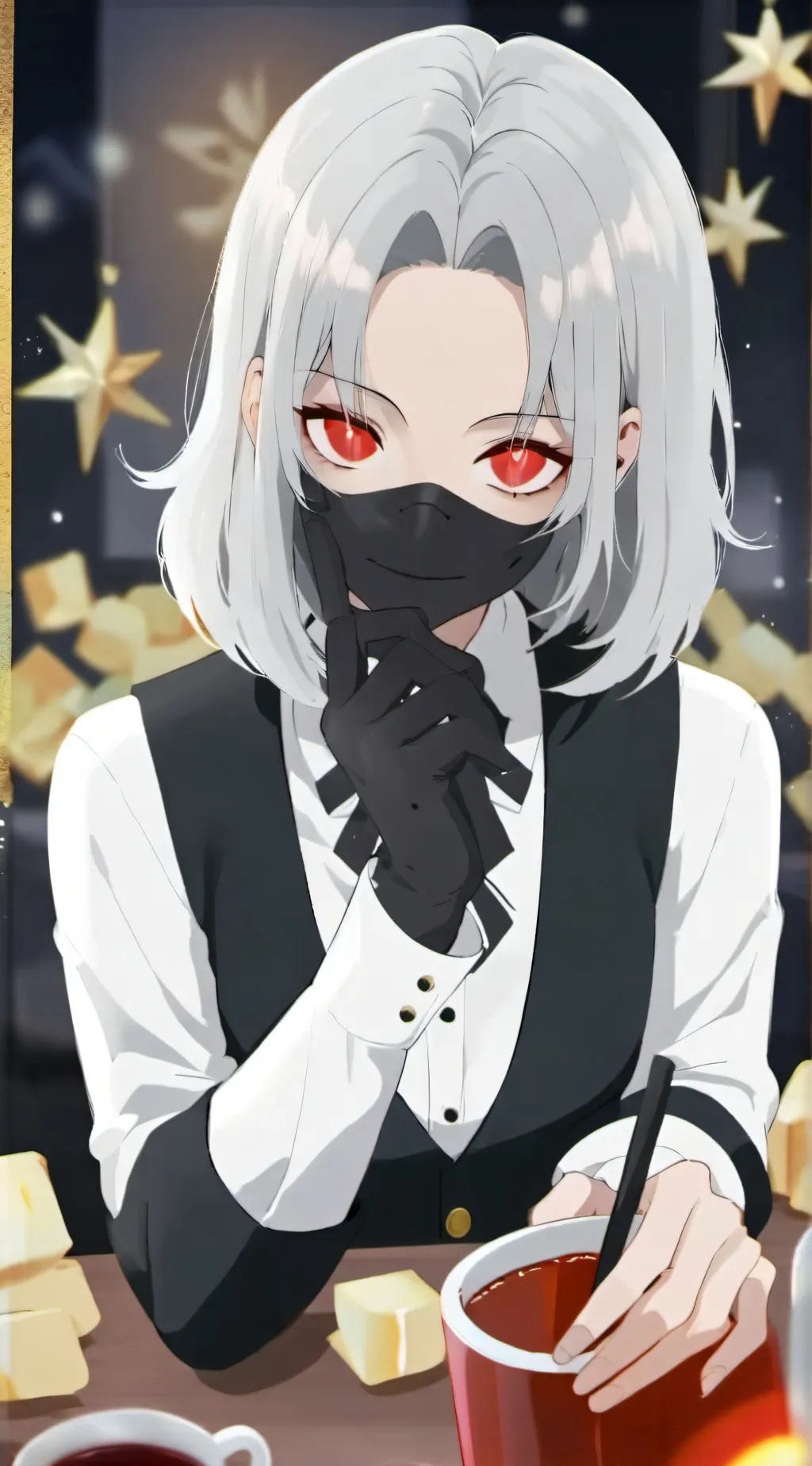 ai character: shizaki  background