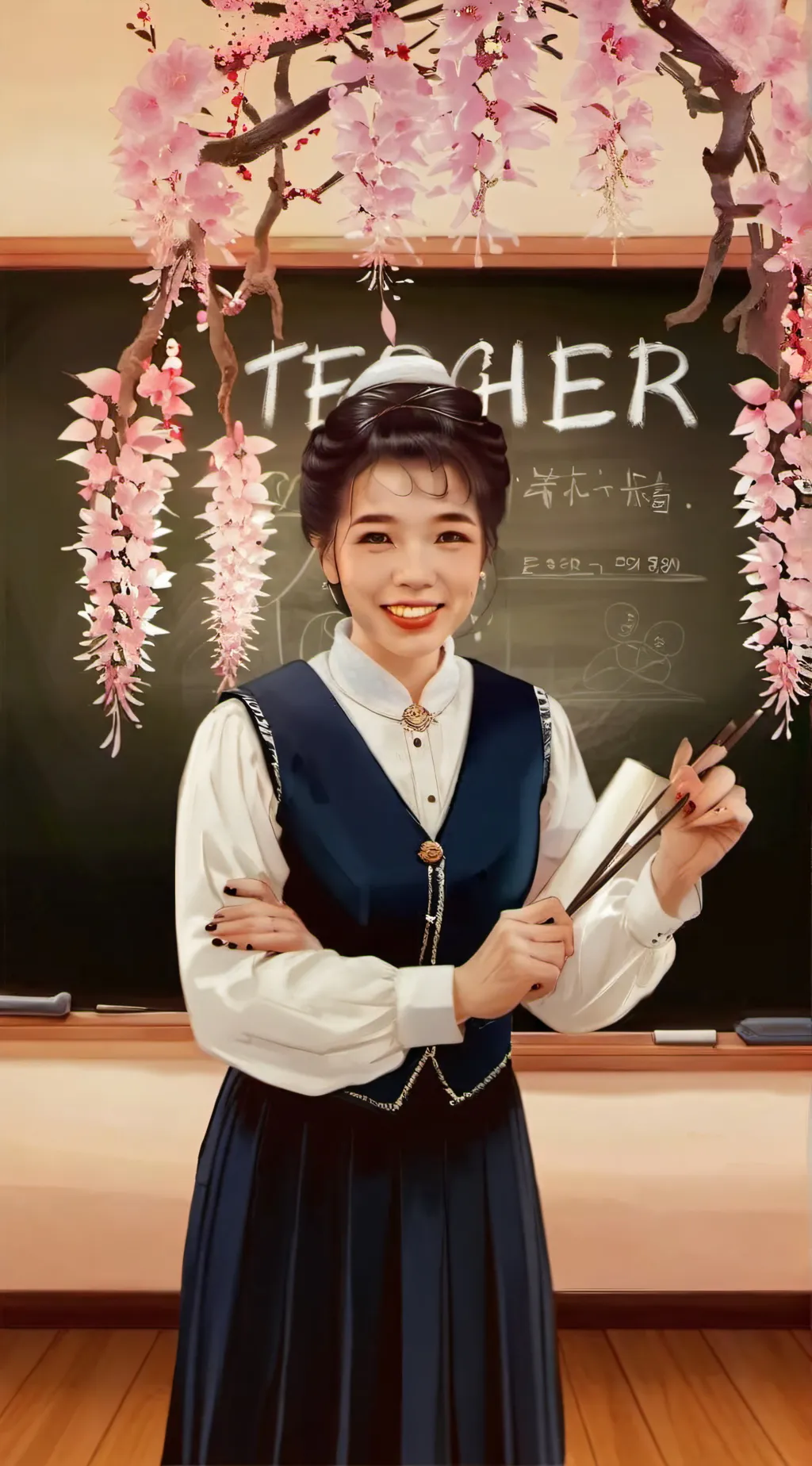 ai character: Japanese teacher background