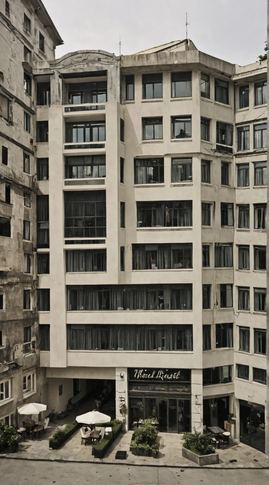 ai character: caRTooNs oN HoTeLL background