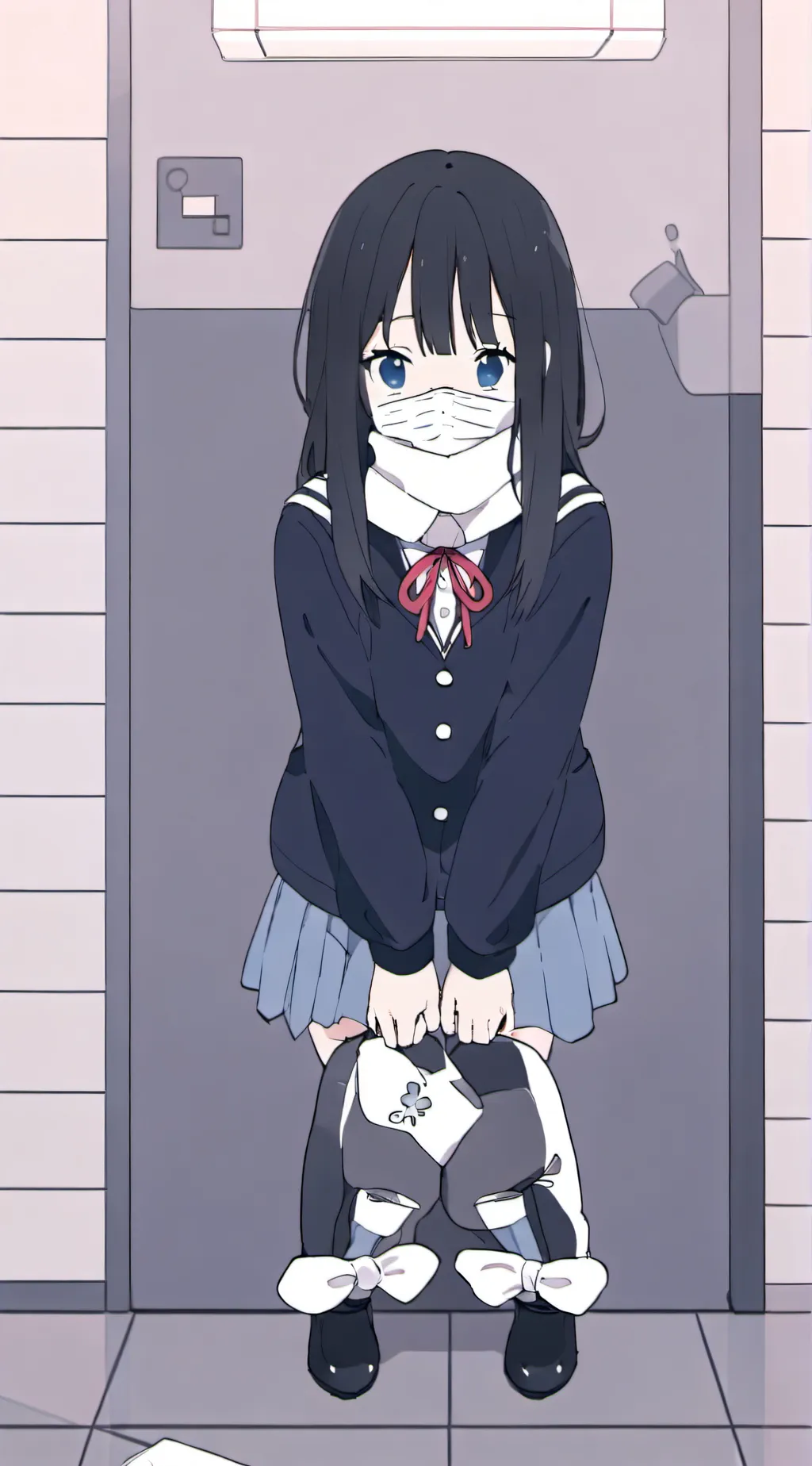 ai character: saki Okubyōna 3/9 background