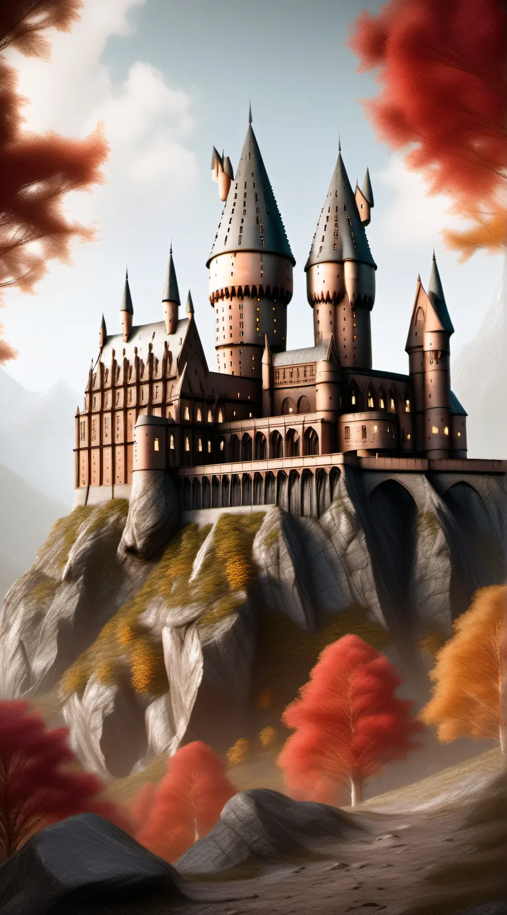 ai character: Hogwarts  background