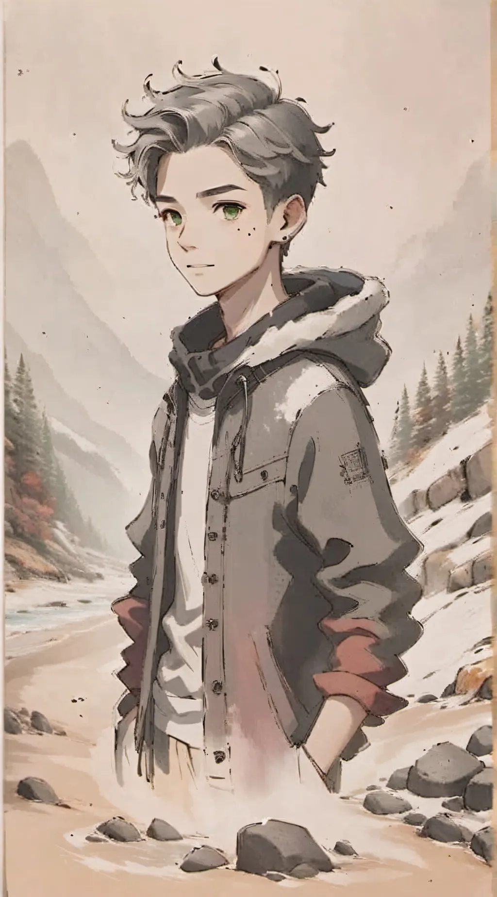 ai character: Yūma background