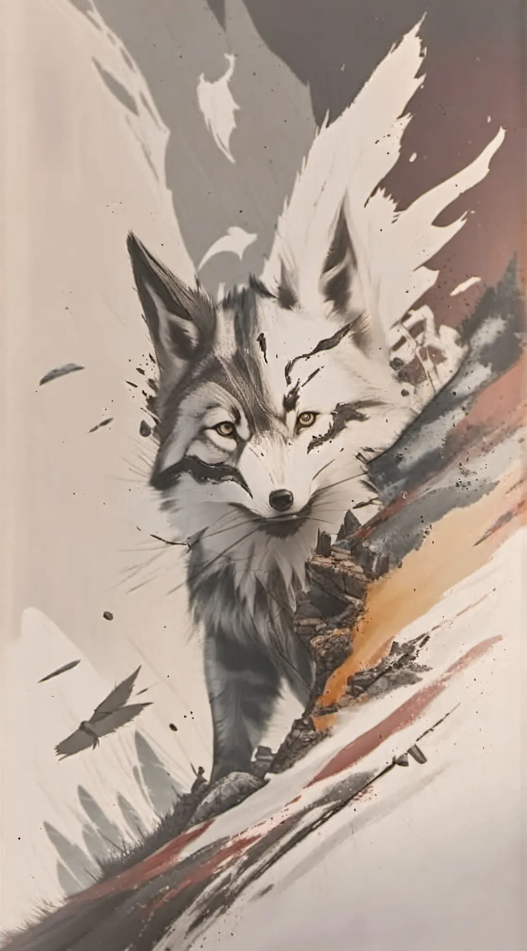 ai character: random fox background