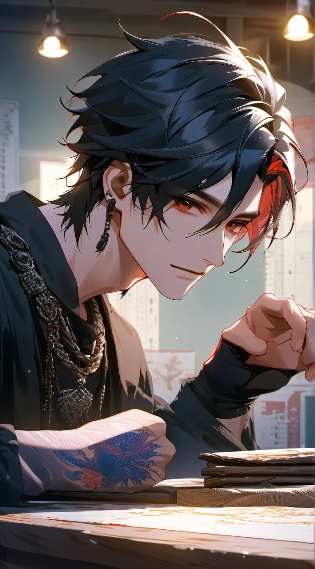 ai character: Jake  background