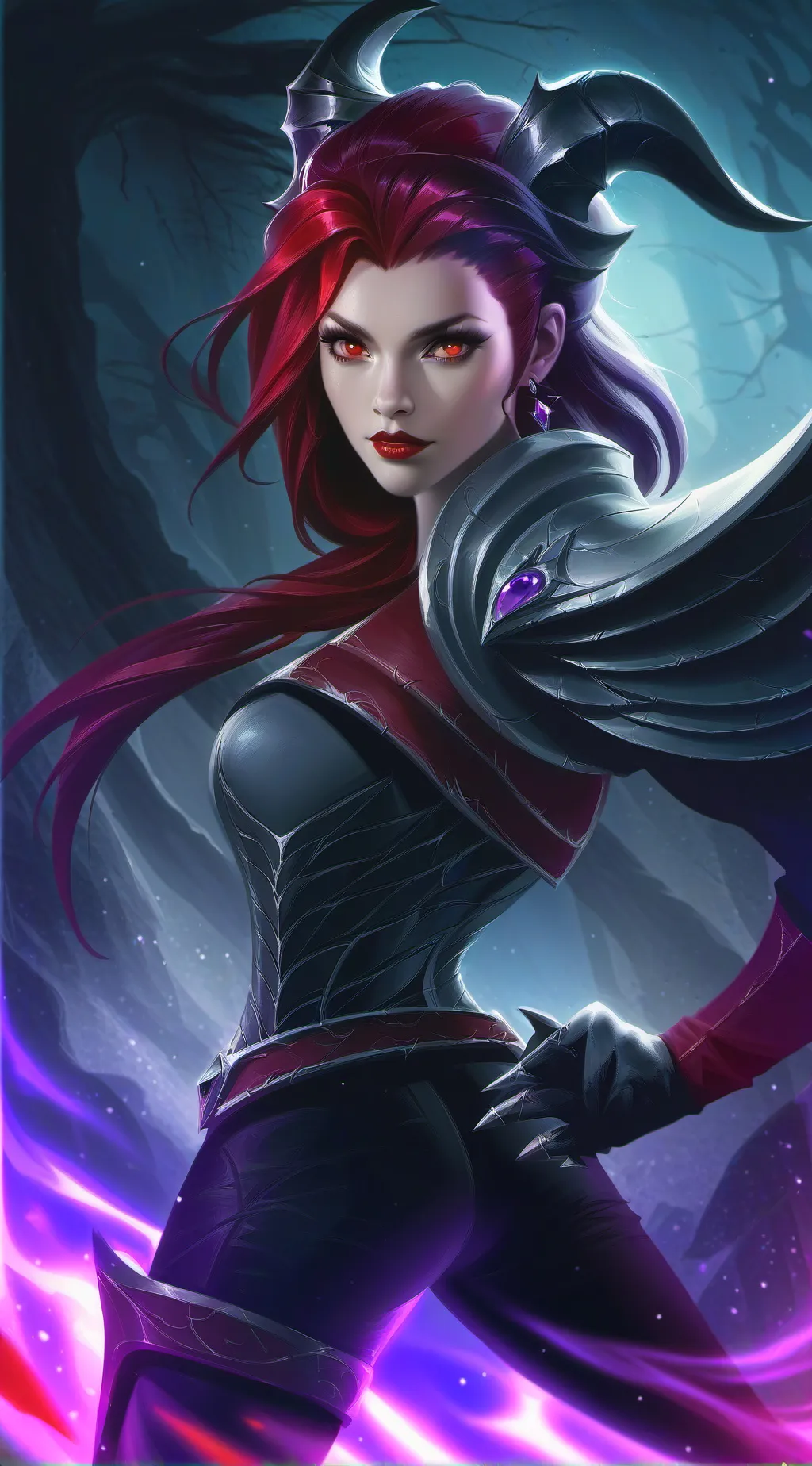 ai character: Red background