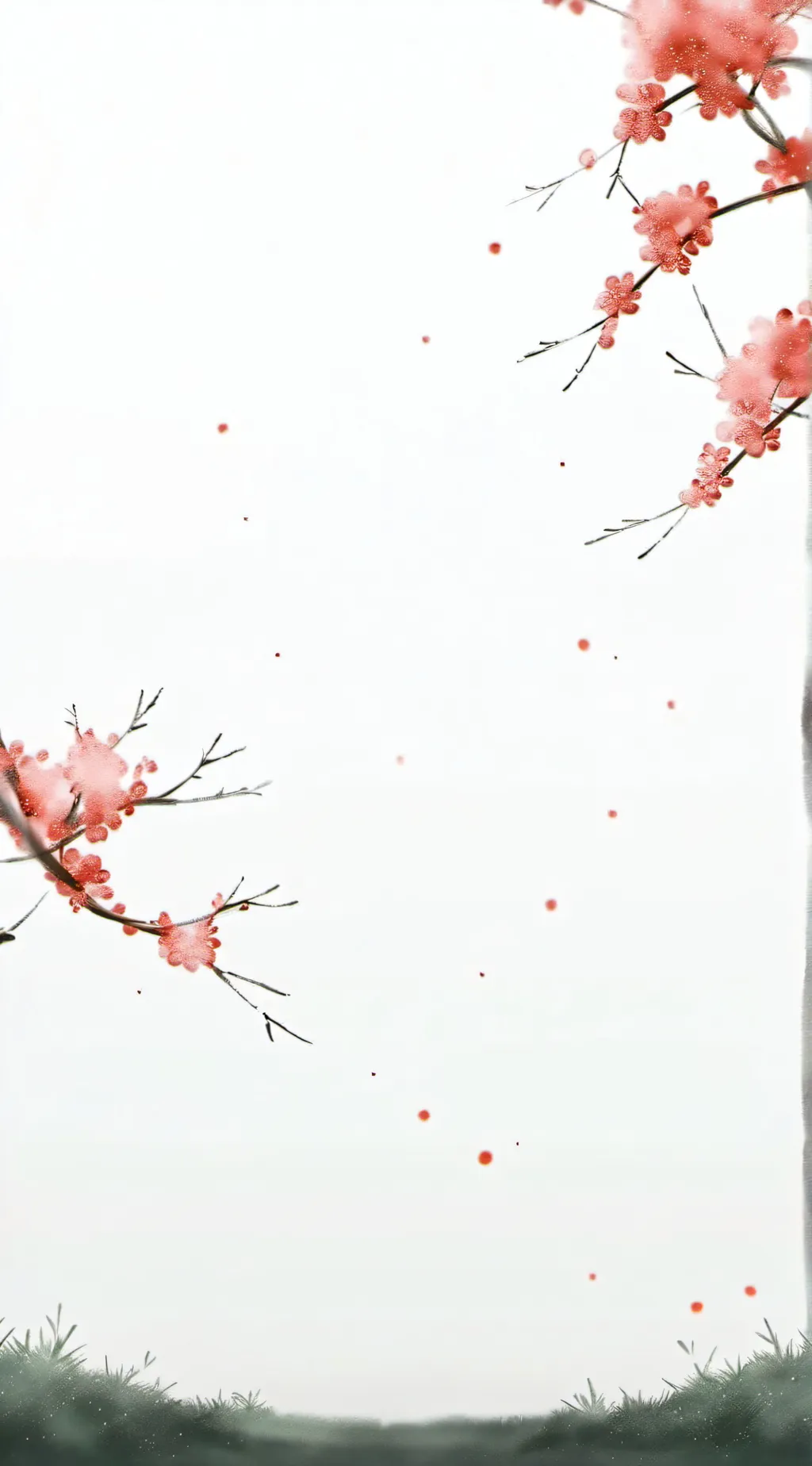 ai character: white void background