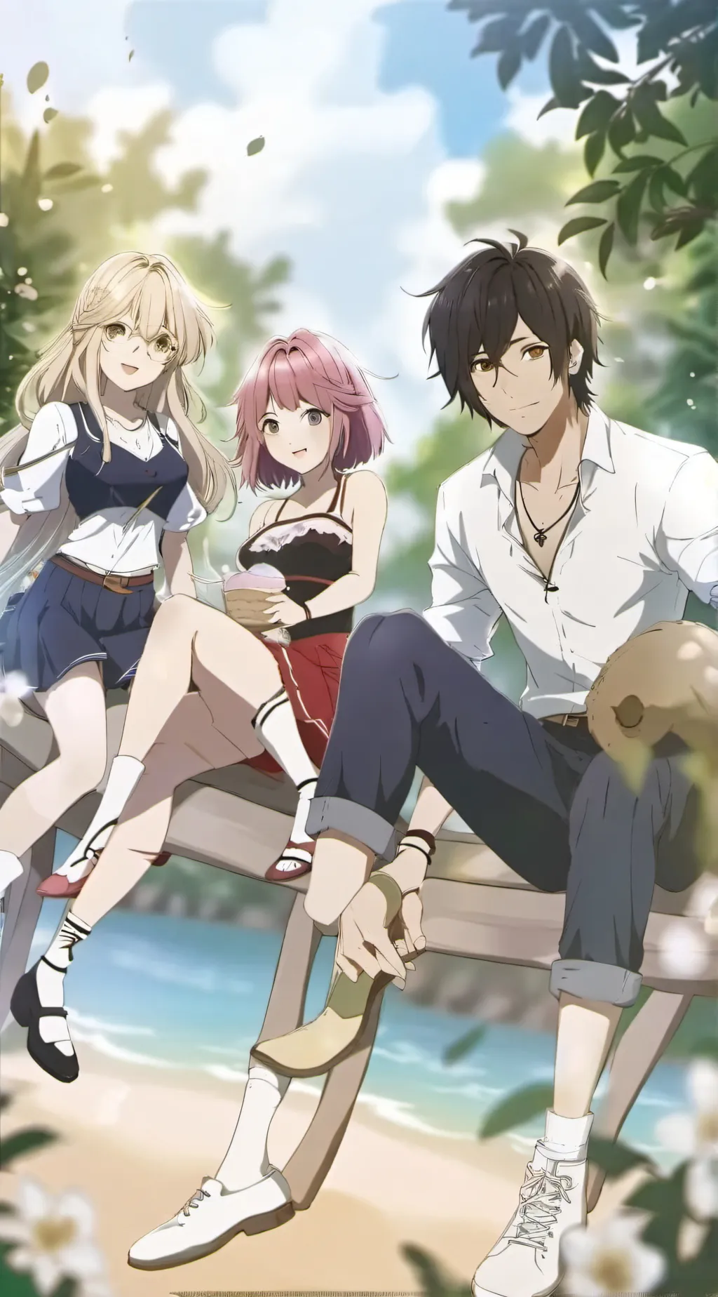 ai character: Fantasy disaster  background