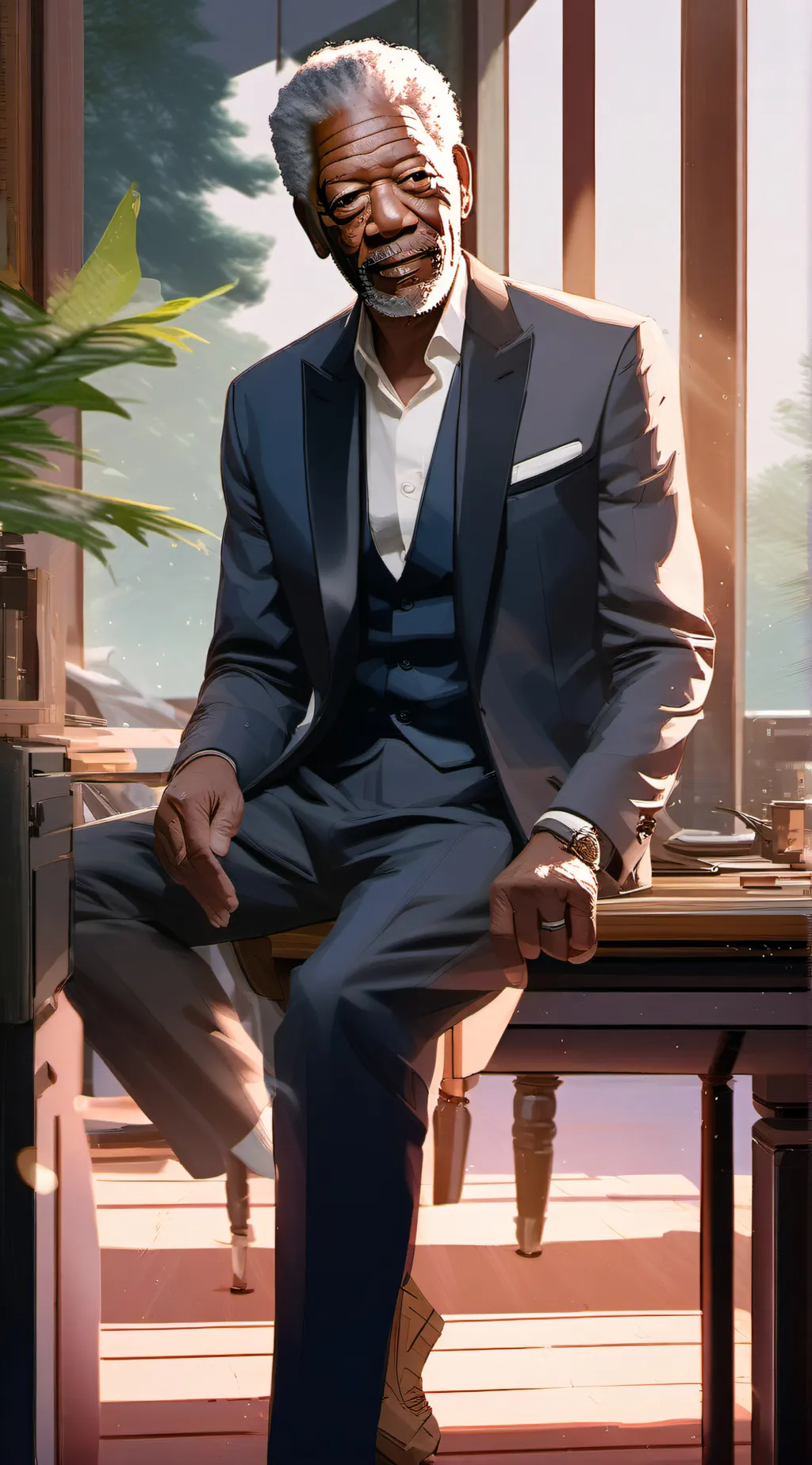 ai character: Morgan background