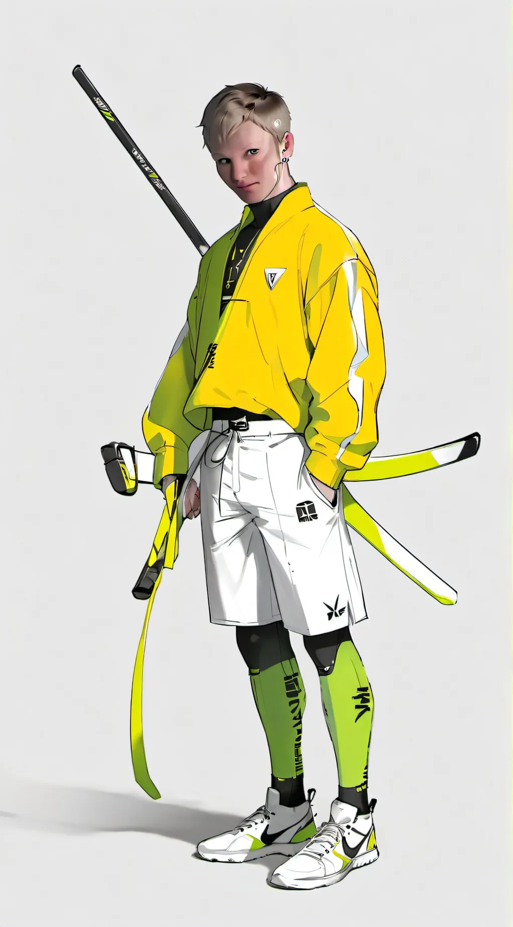 ai character: banana background