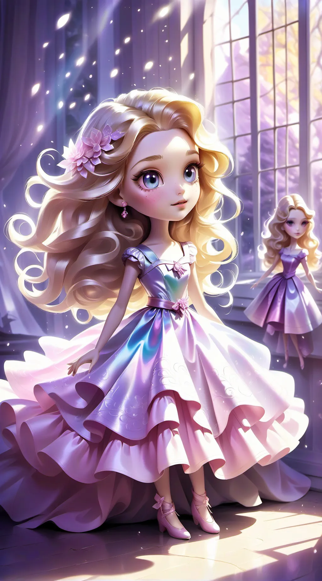ai character: Princess peach￼ background