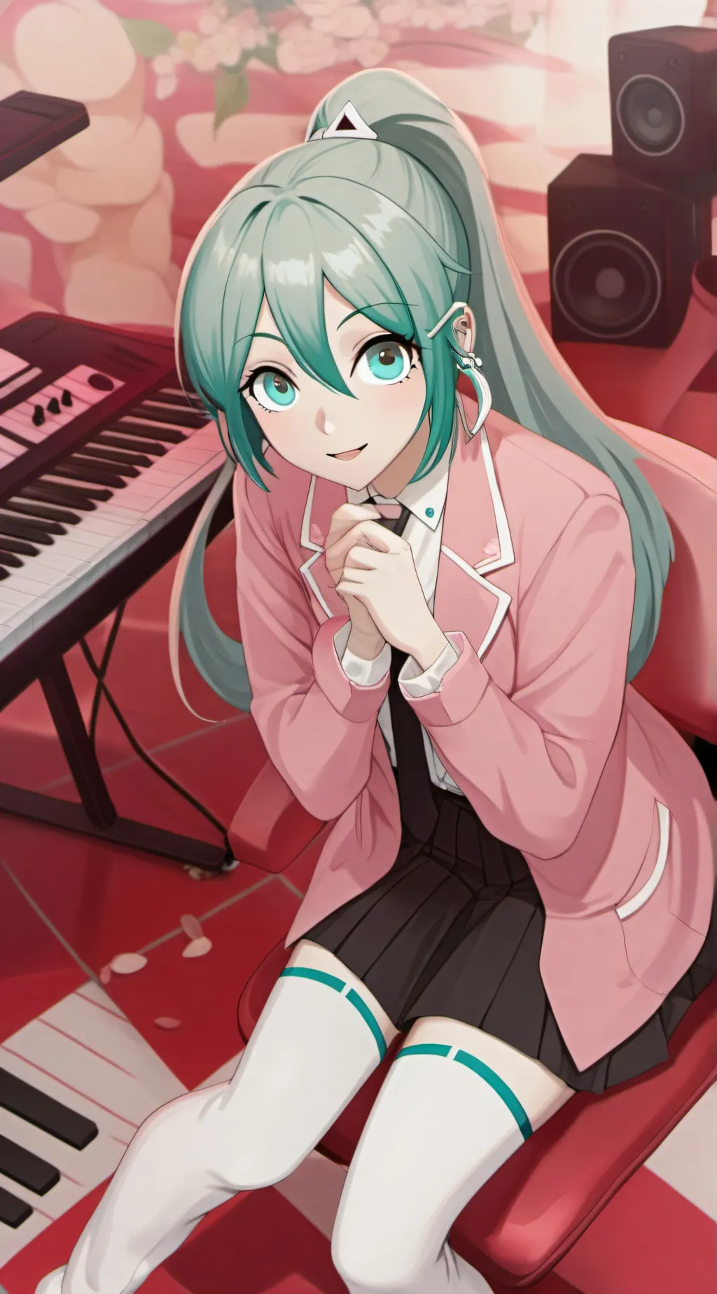 ai character: Hatsune Miku background