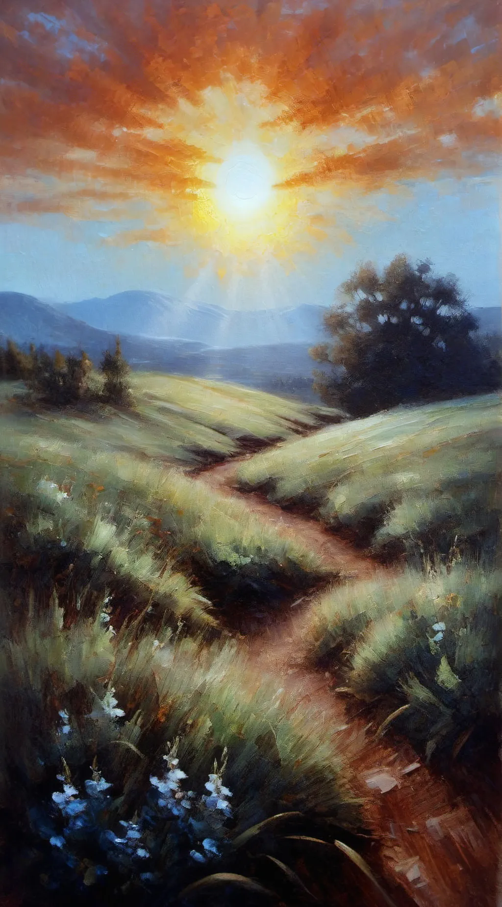 ai character: Touch grass background