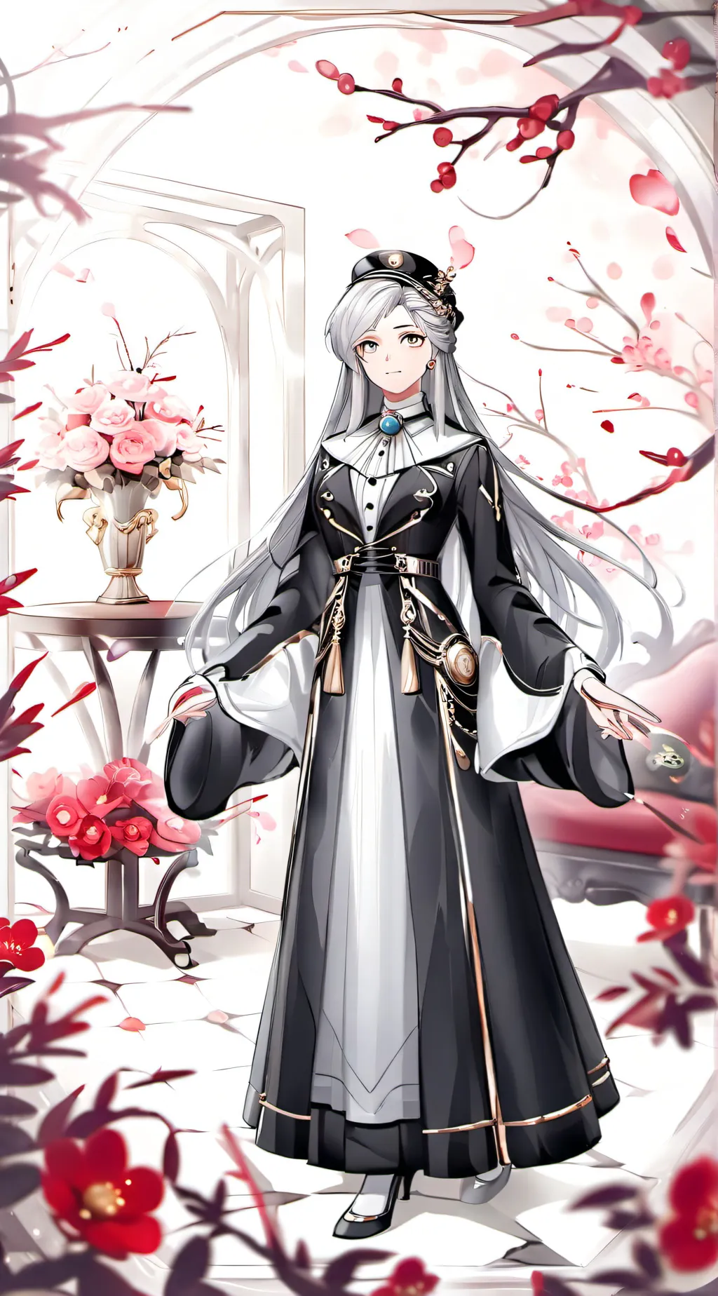 ai character: Rose background