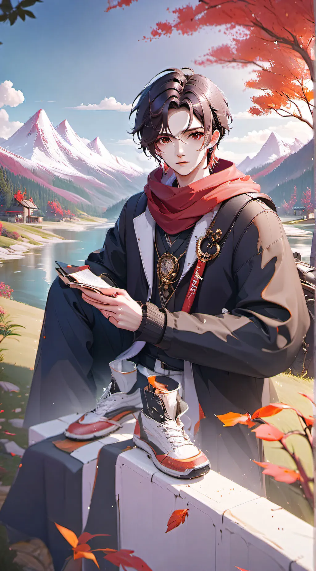 ai character: Lucas  background