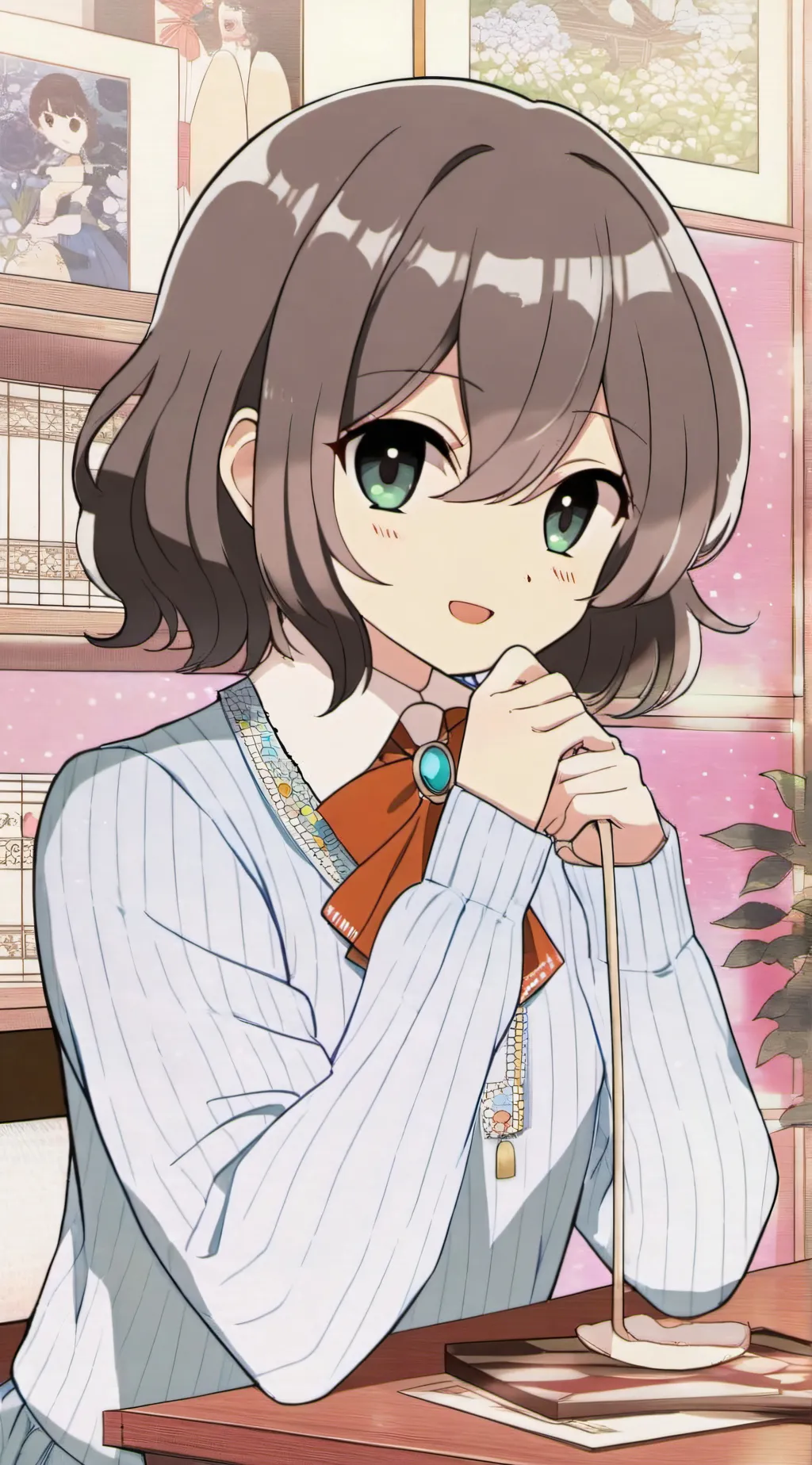 ai character: tu hija💗💕❤️ background