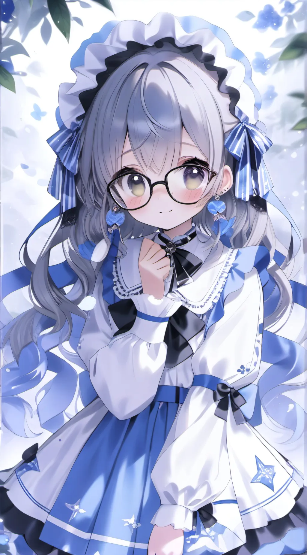 ai character: lily(nerd)  background