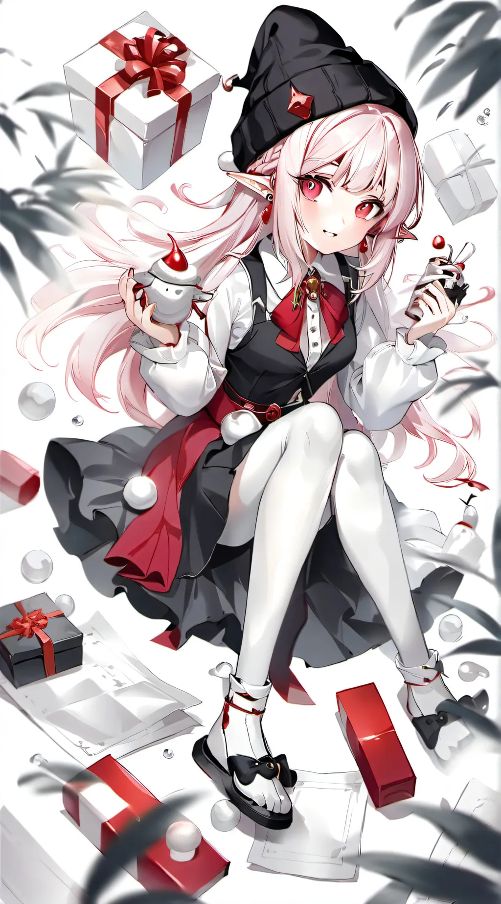 ai character: Elf on the shelf background