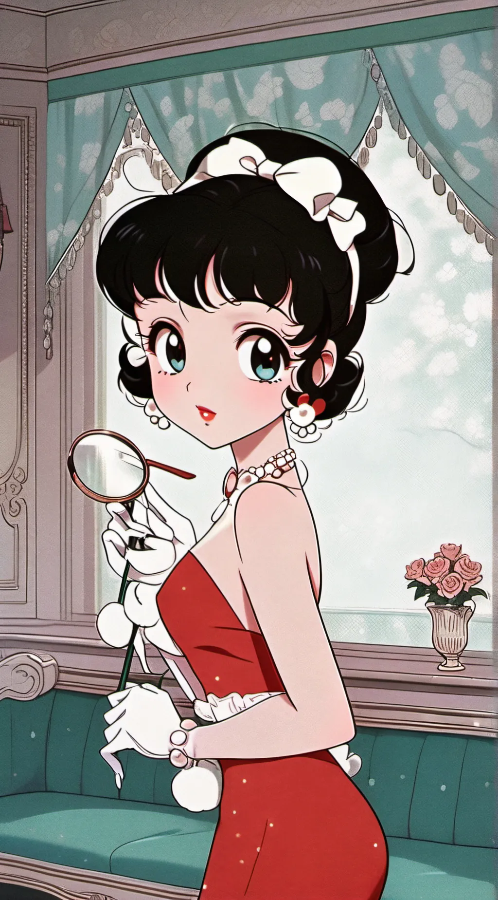 ai character: Betty Boop background