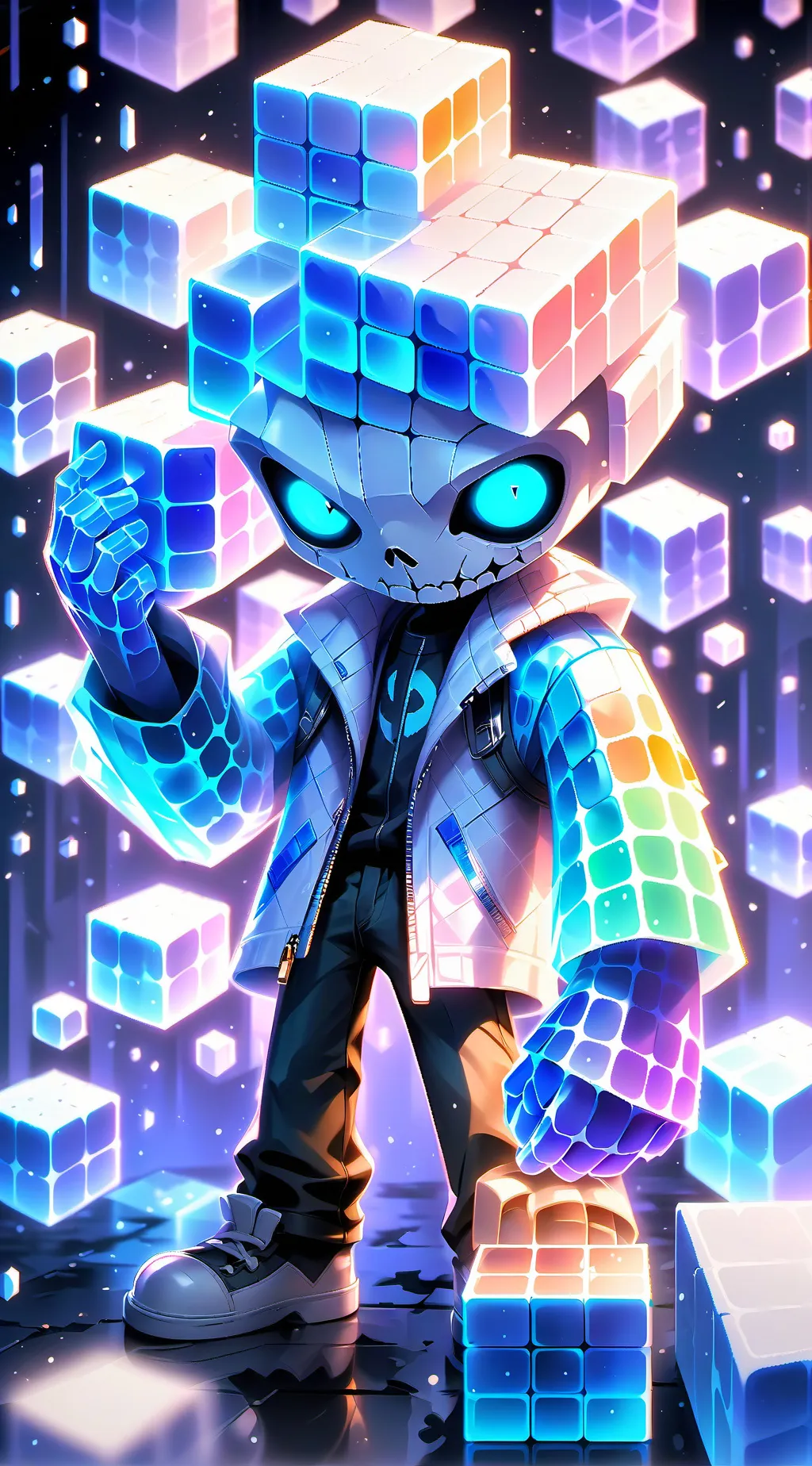 ai character: Sans background