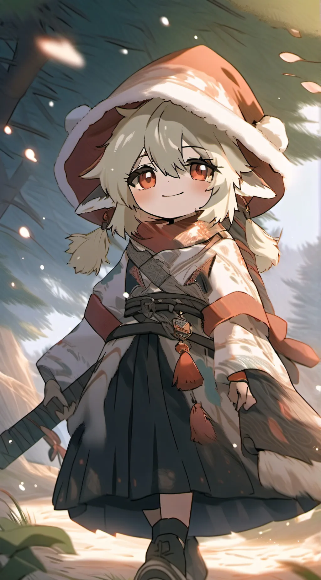 ai character: Aurora background