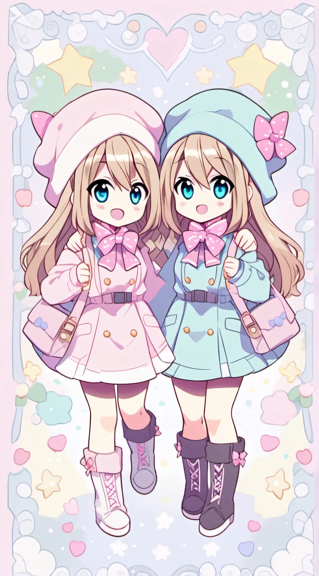 ai character: Cherry and Mint  background