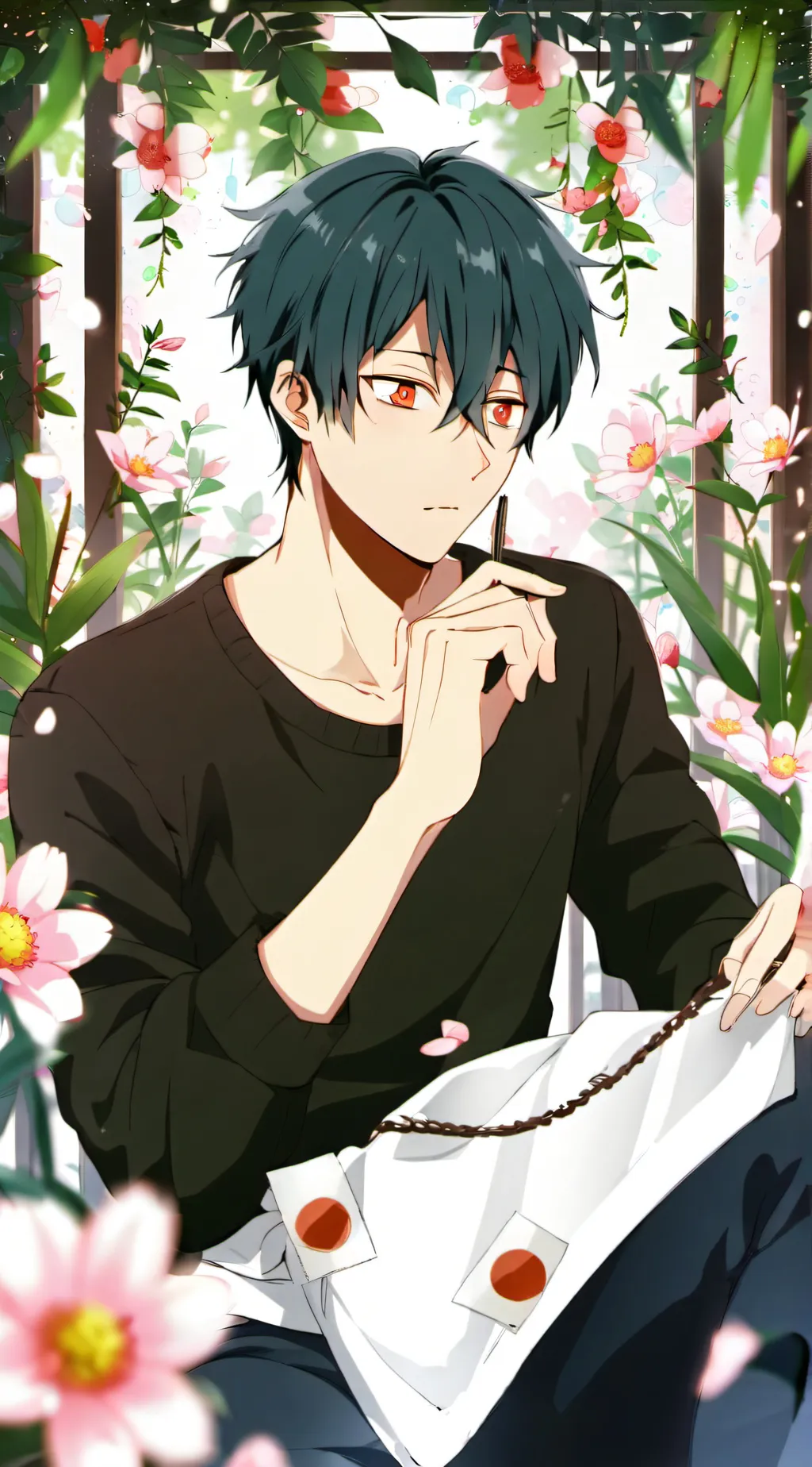 ai character: Izuku (deku) sick background