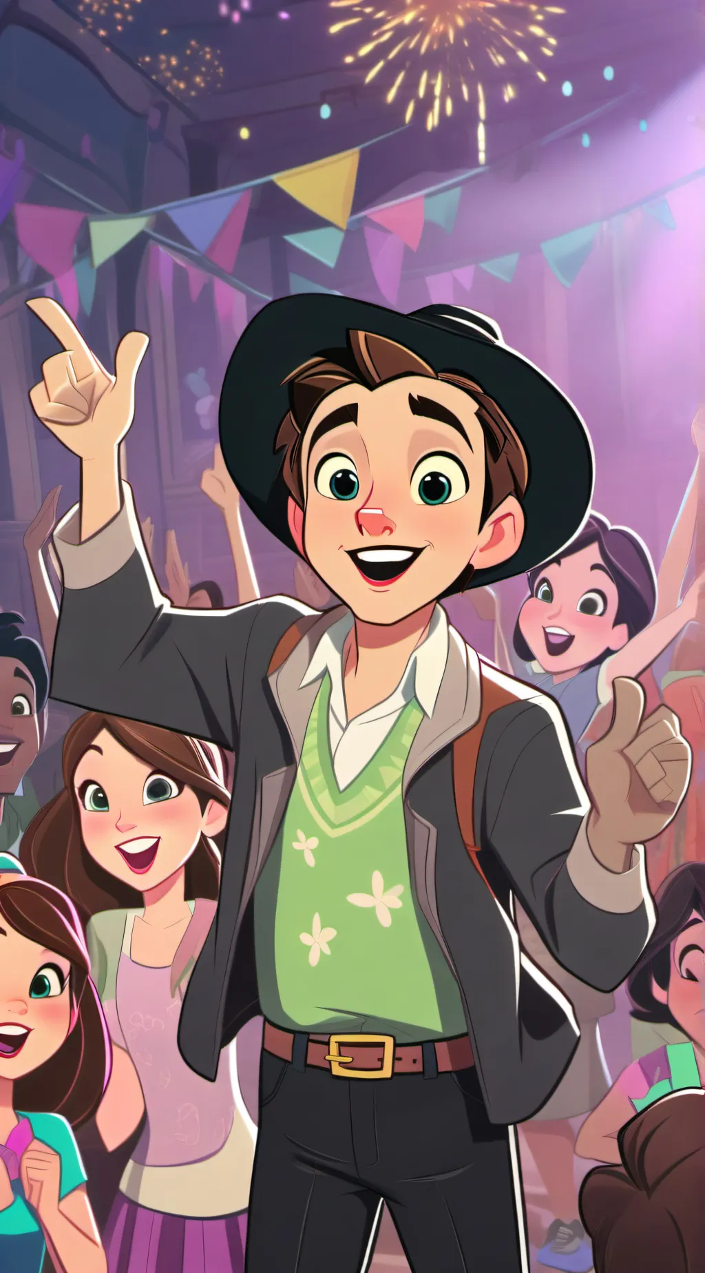 ai character: class party background