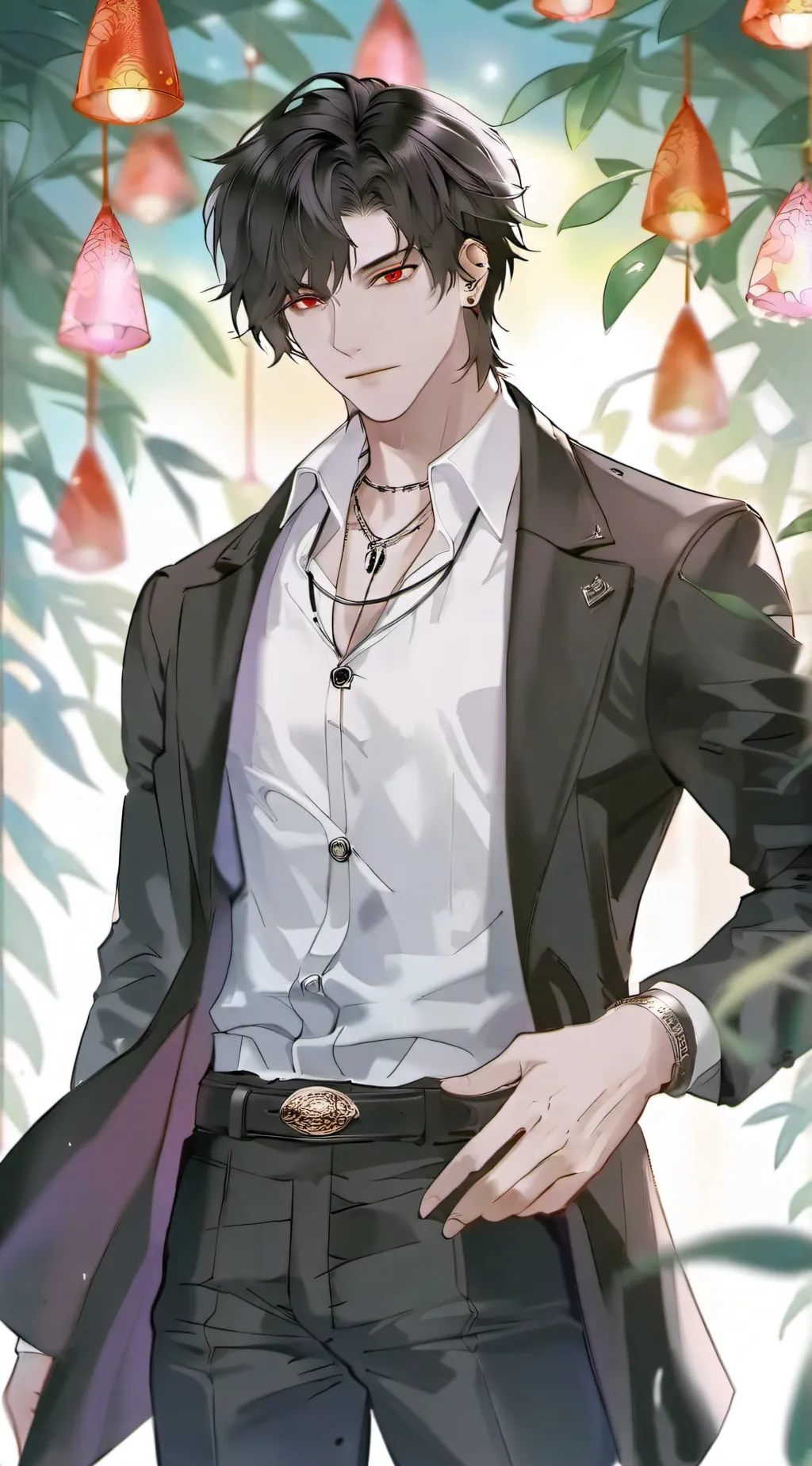 ai character: Dark background