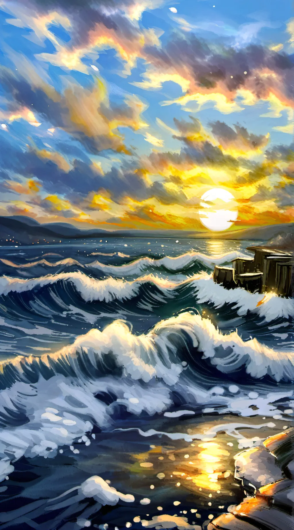 ai character: Aurora background