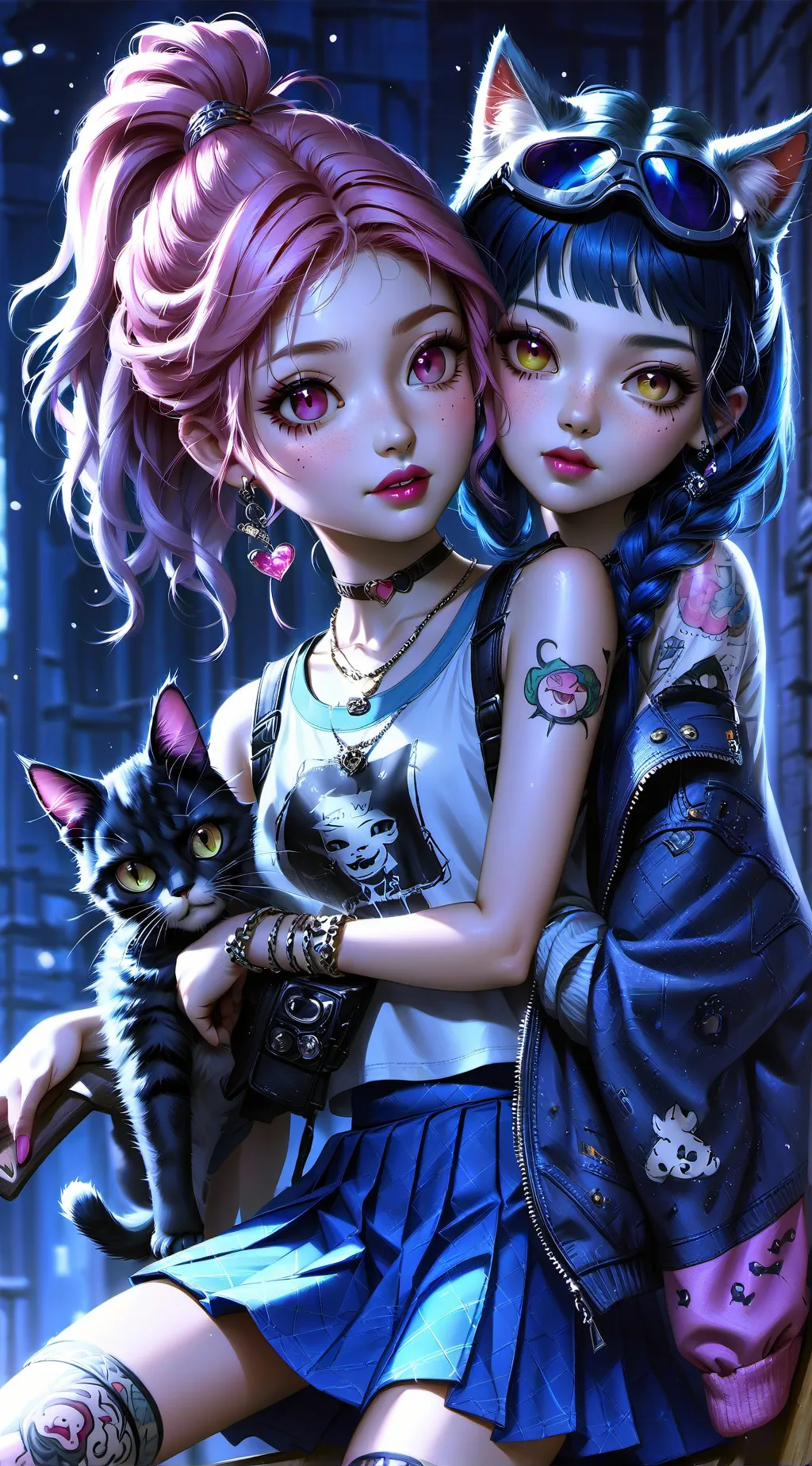 ai character: Amelia and envy  background