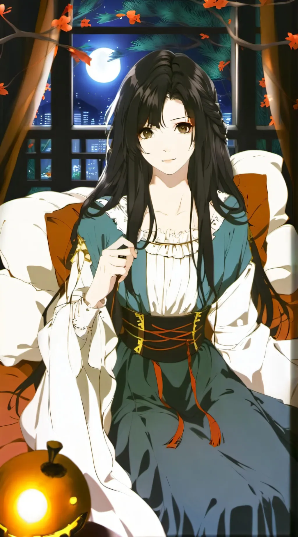 ai character: Velinias tea background