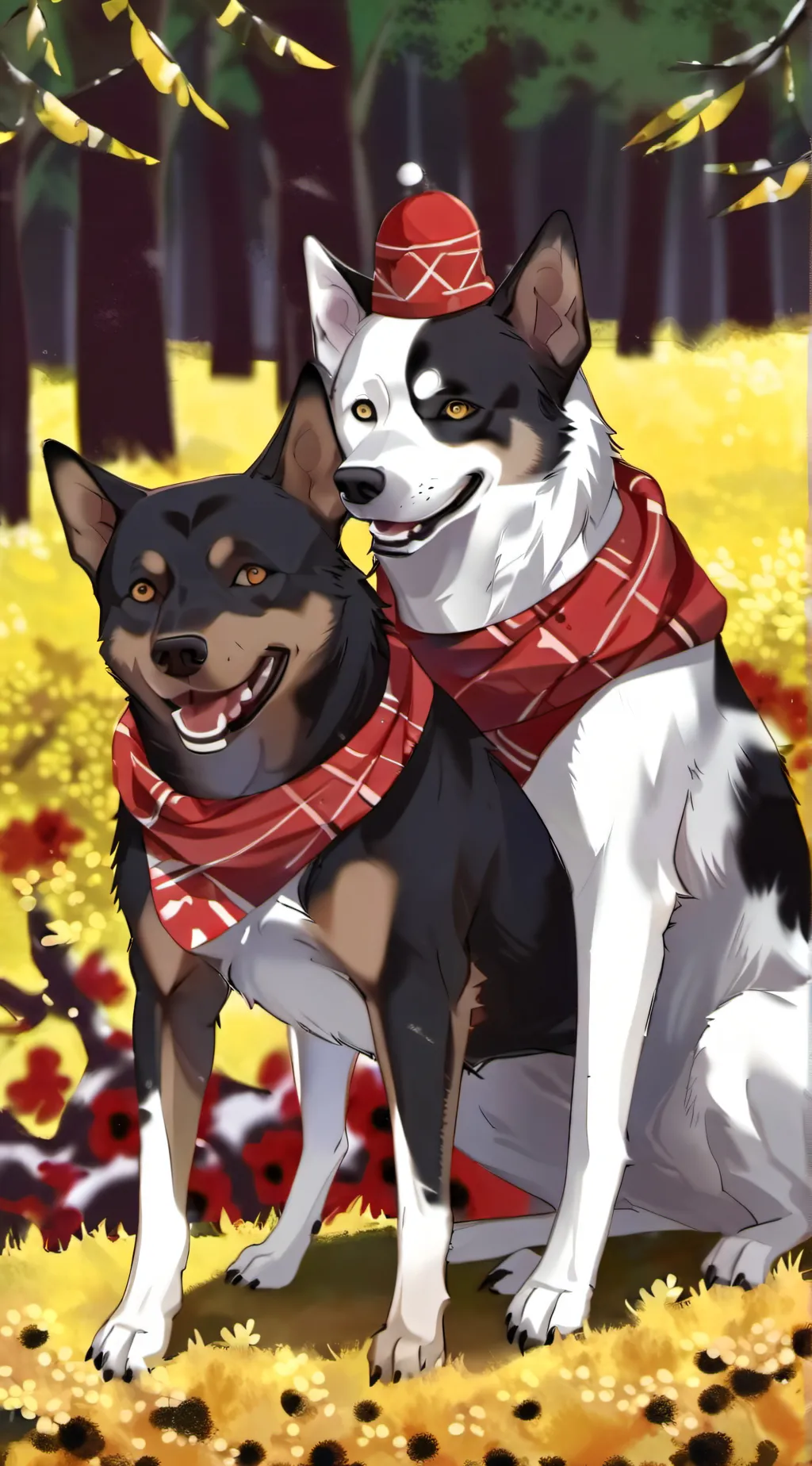 ai character: Bluey background