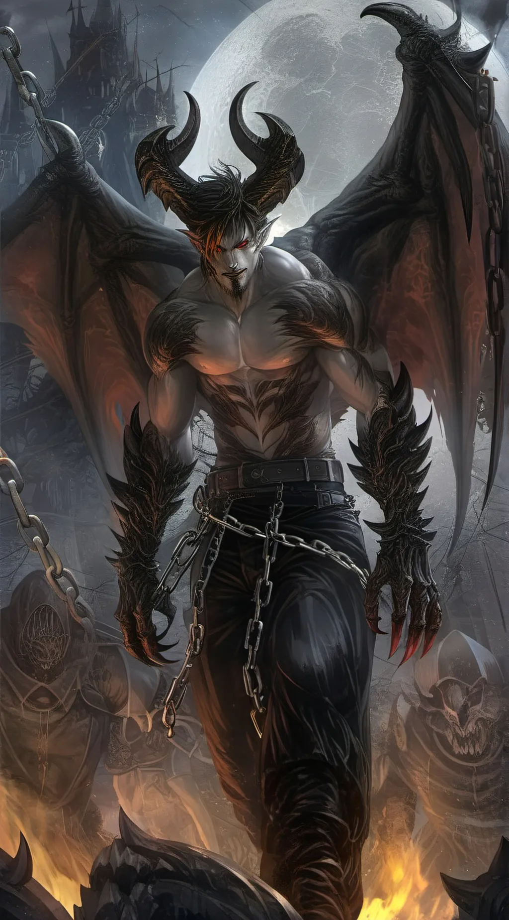 ai character: Satan Cult background