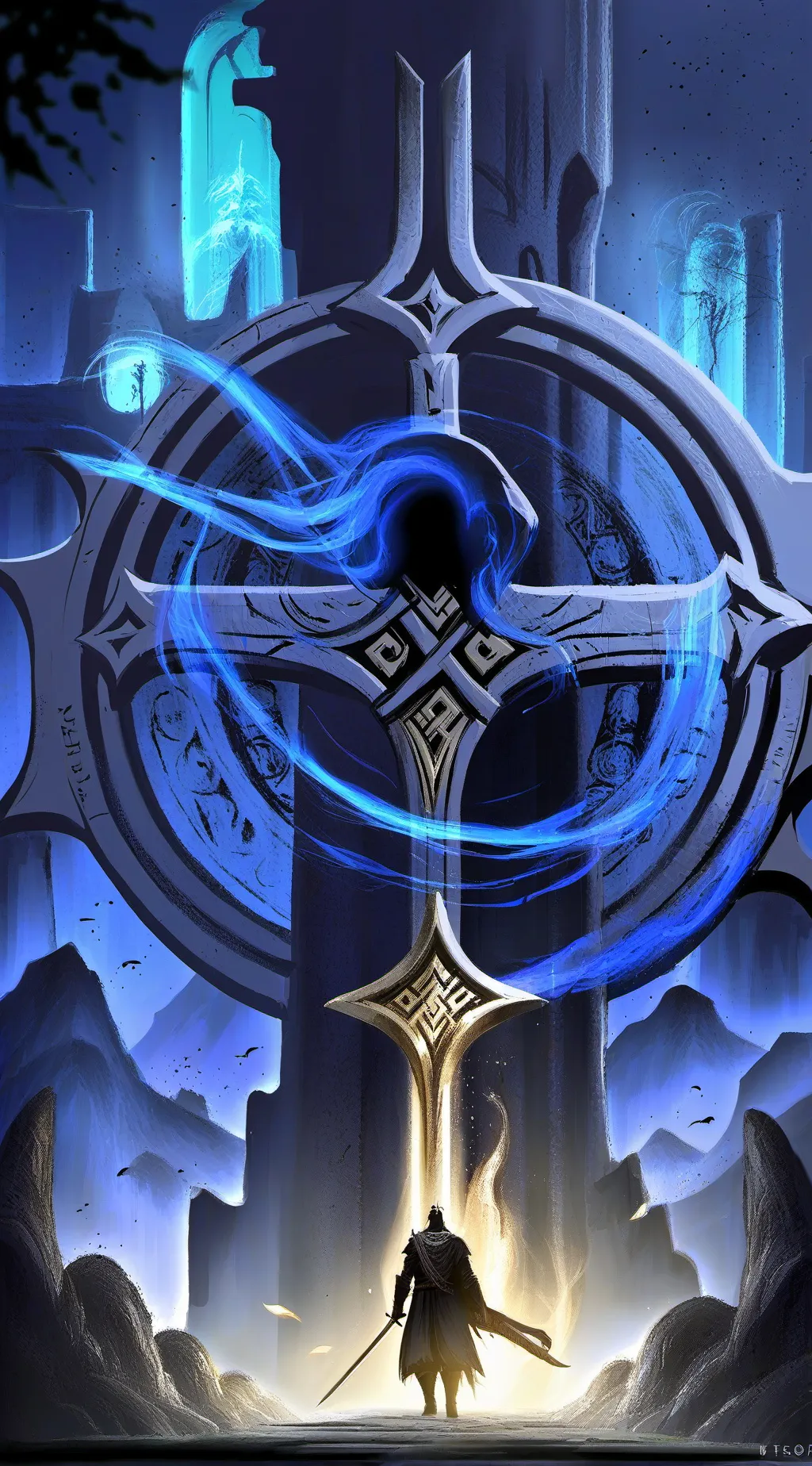 ai character: stairs of ‽Valor‽ background