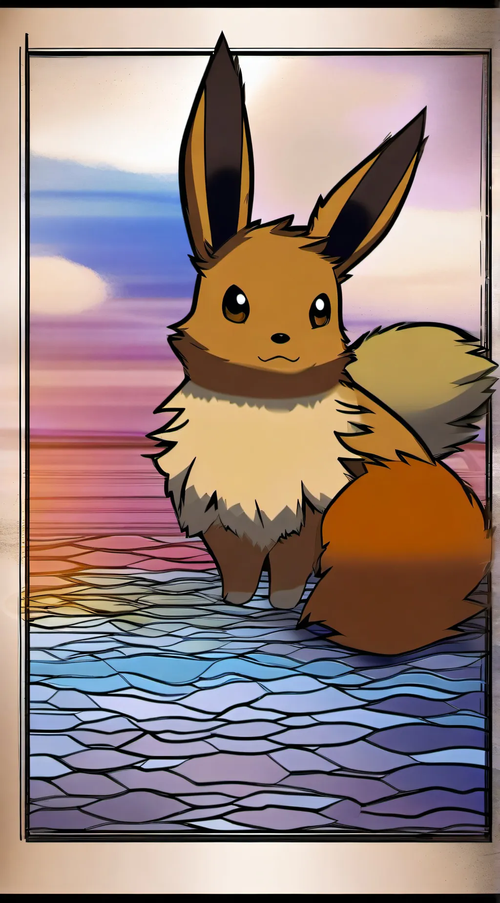 ai character: sam the eevee background
