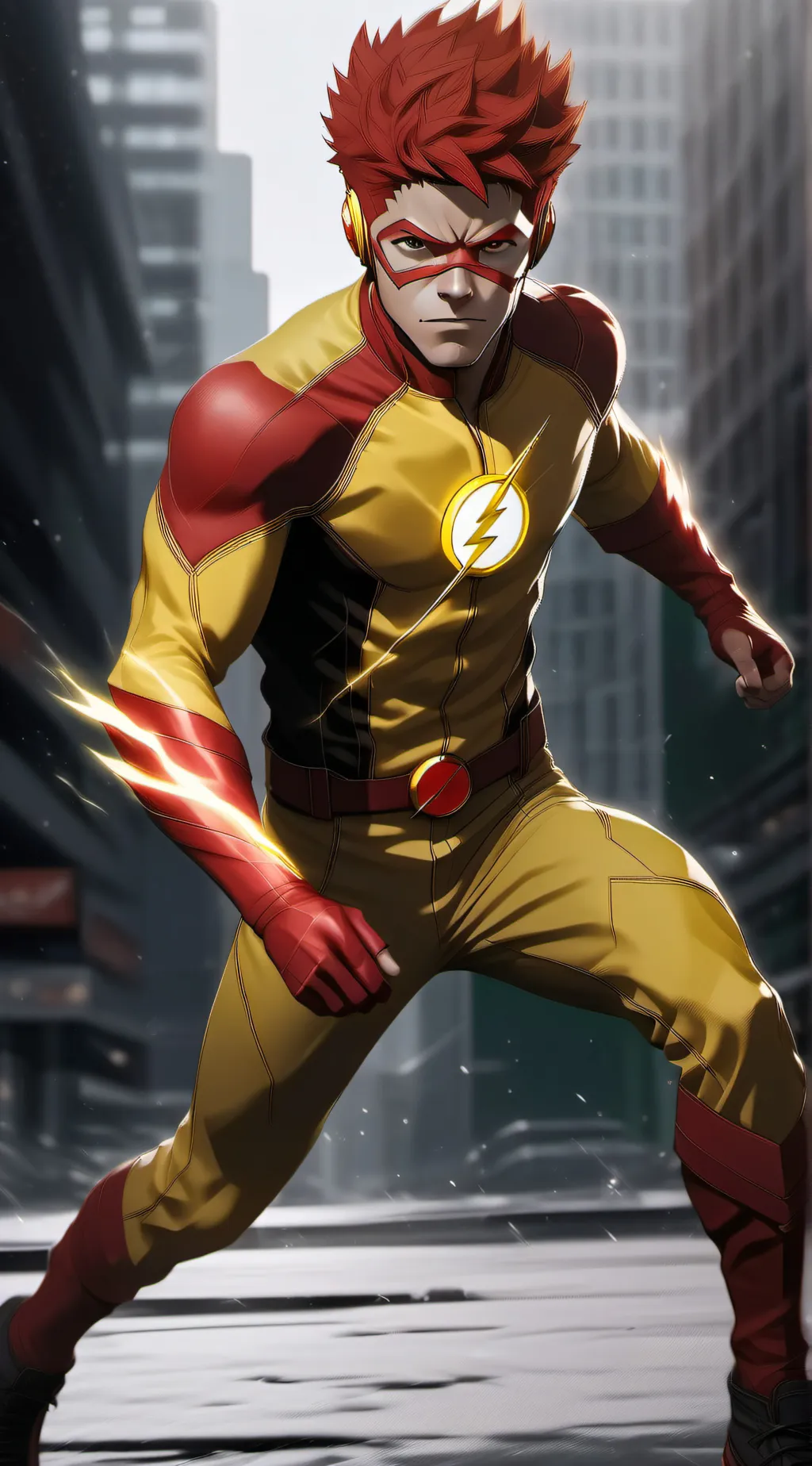 ai character: Wally.￼ background