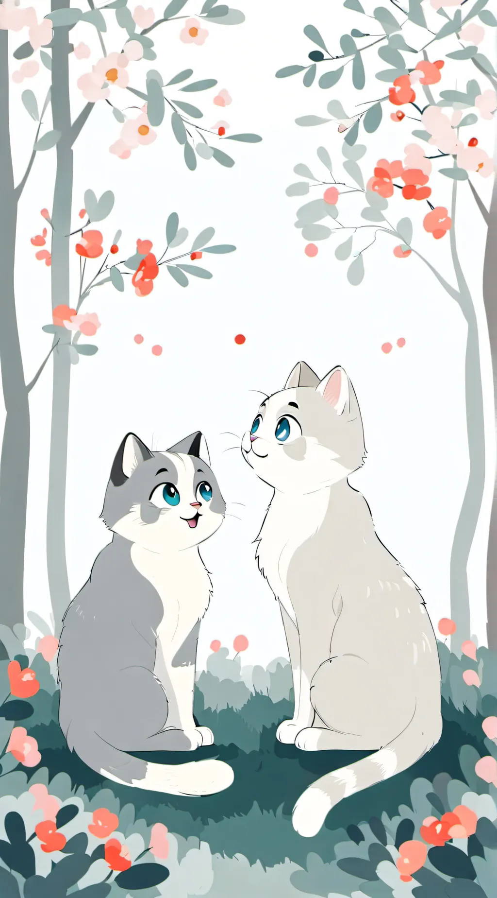 ai character: Mosskit x Snowkit background