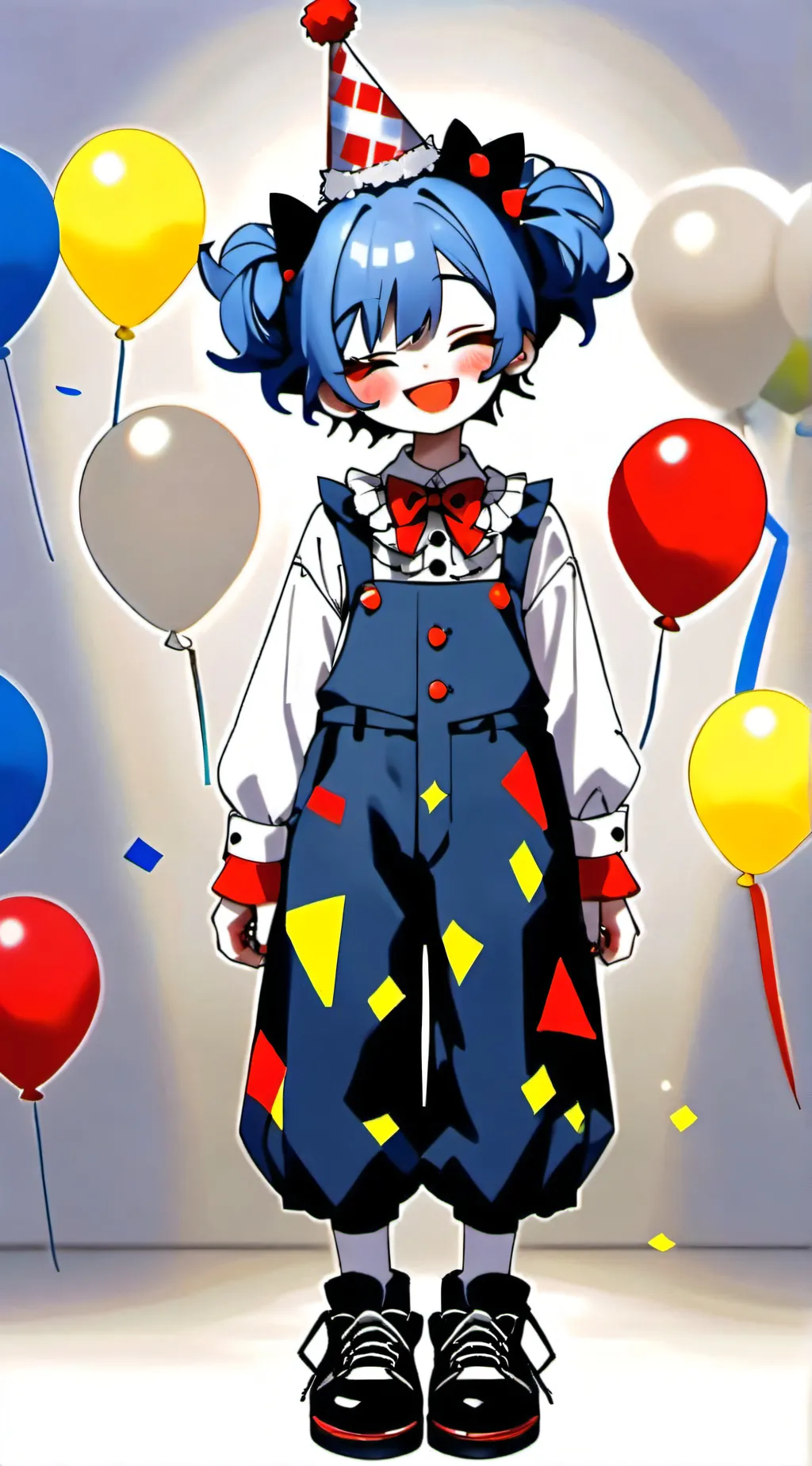 ai character: Smiley background