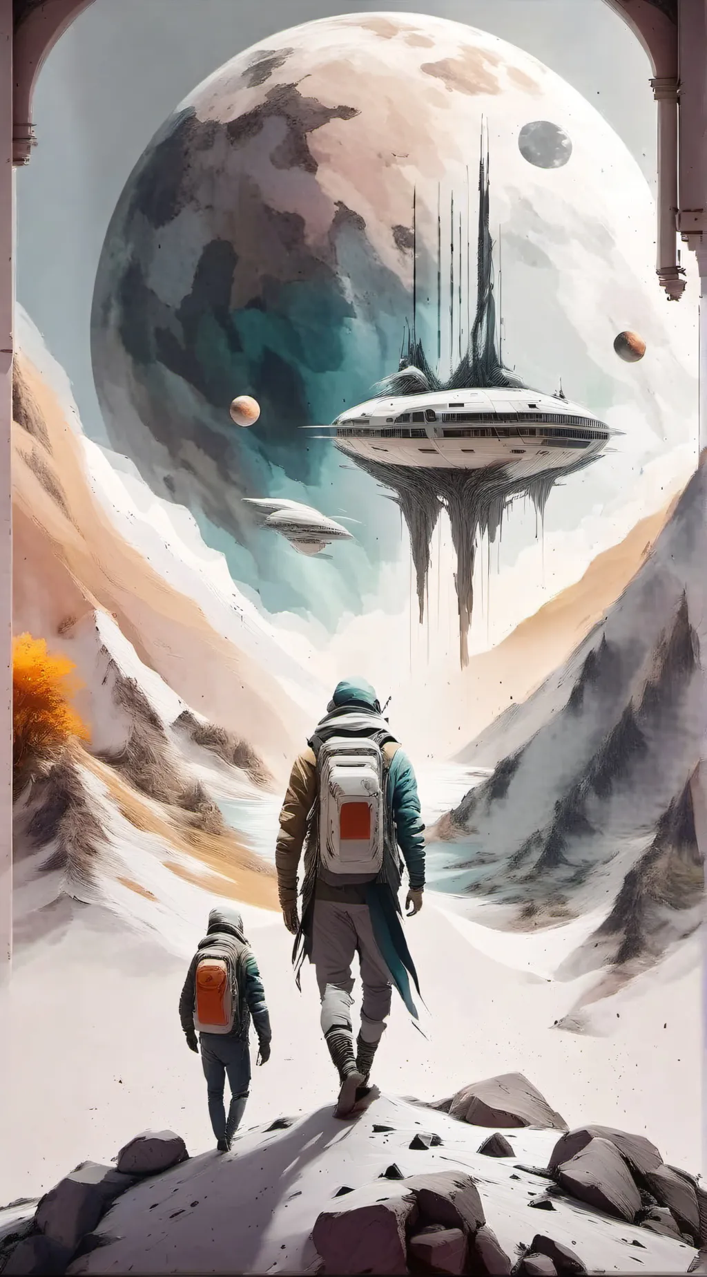 ai character: Md giantess background