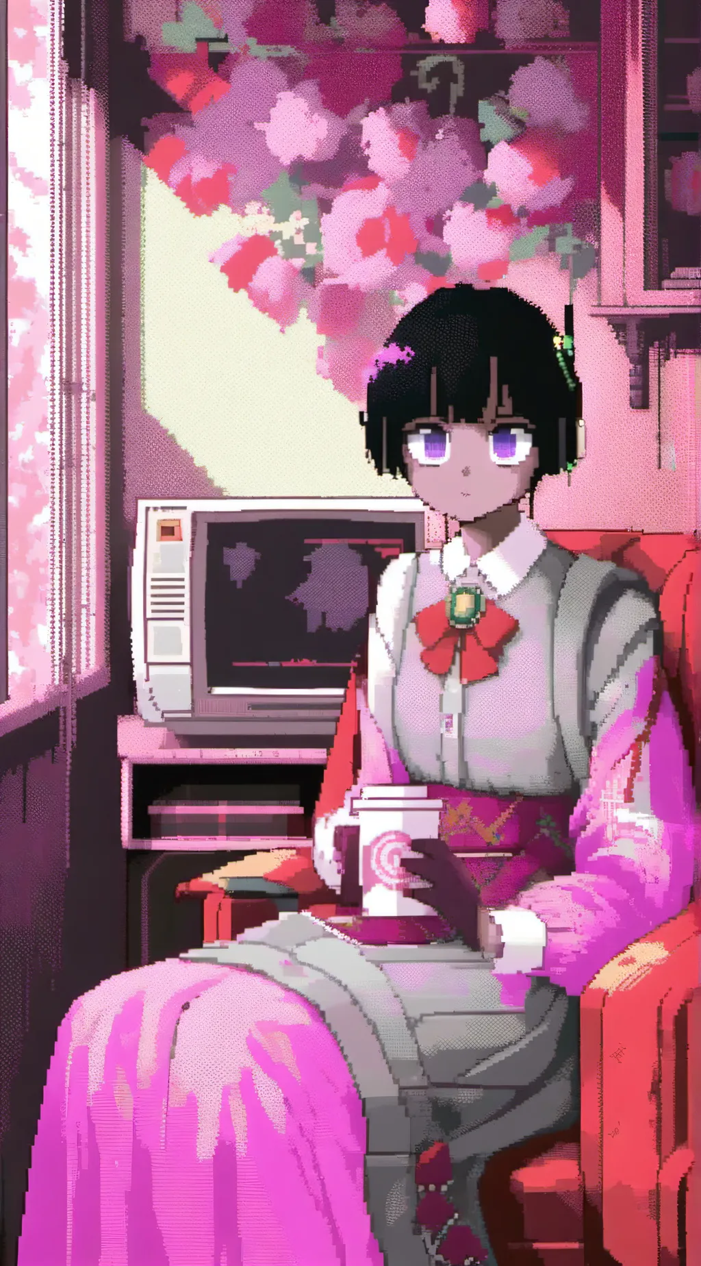 ai character: dandys world 👅 background