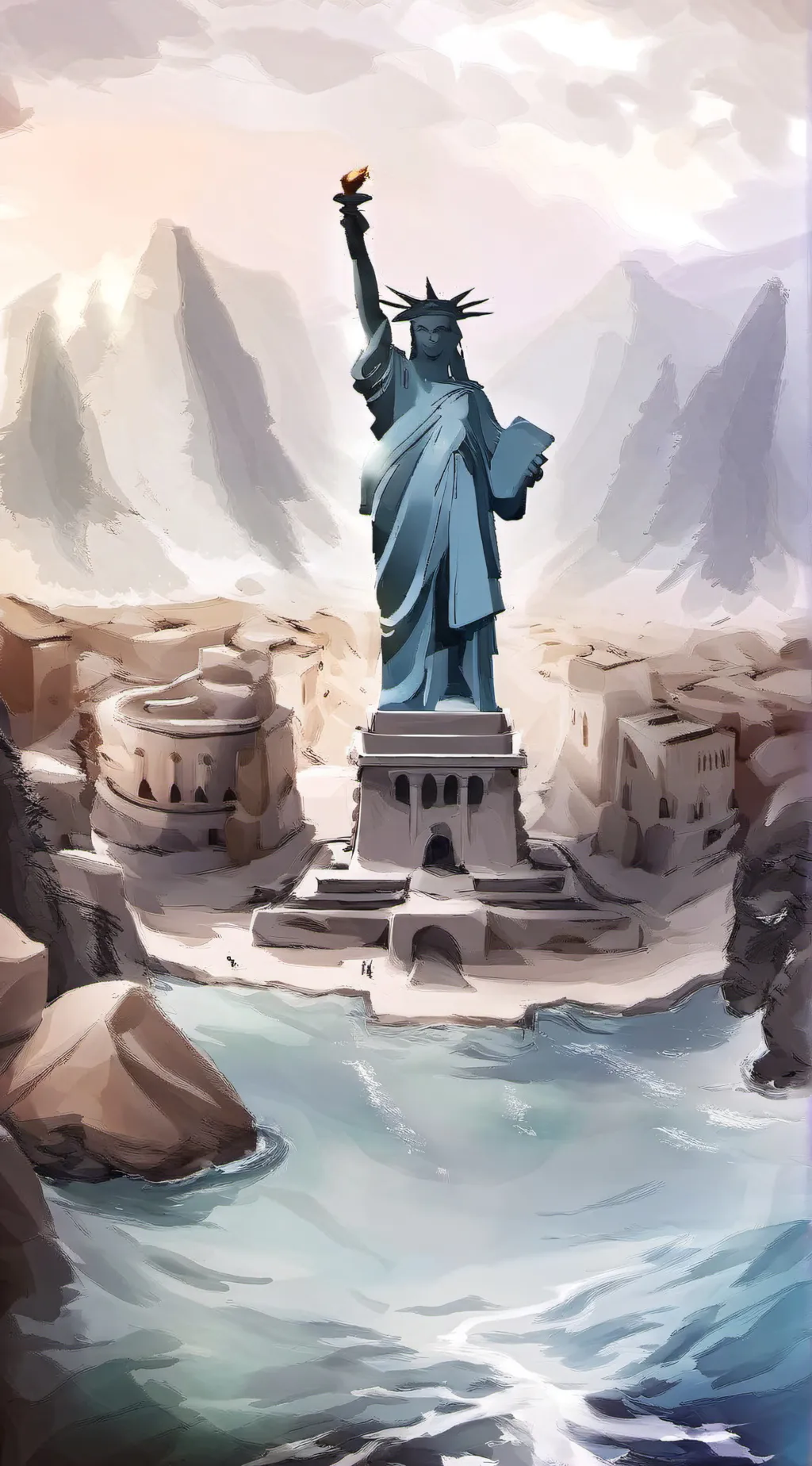 ai character: country humans background