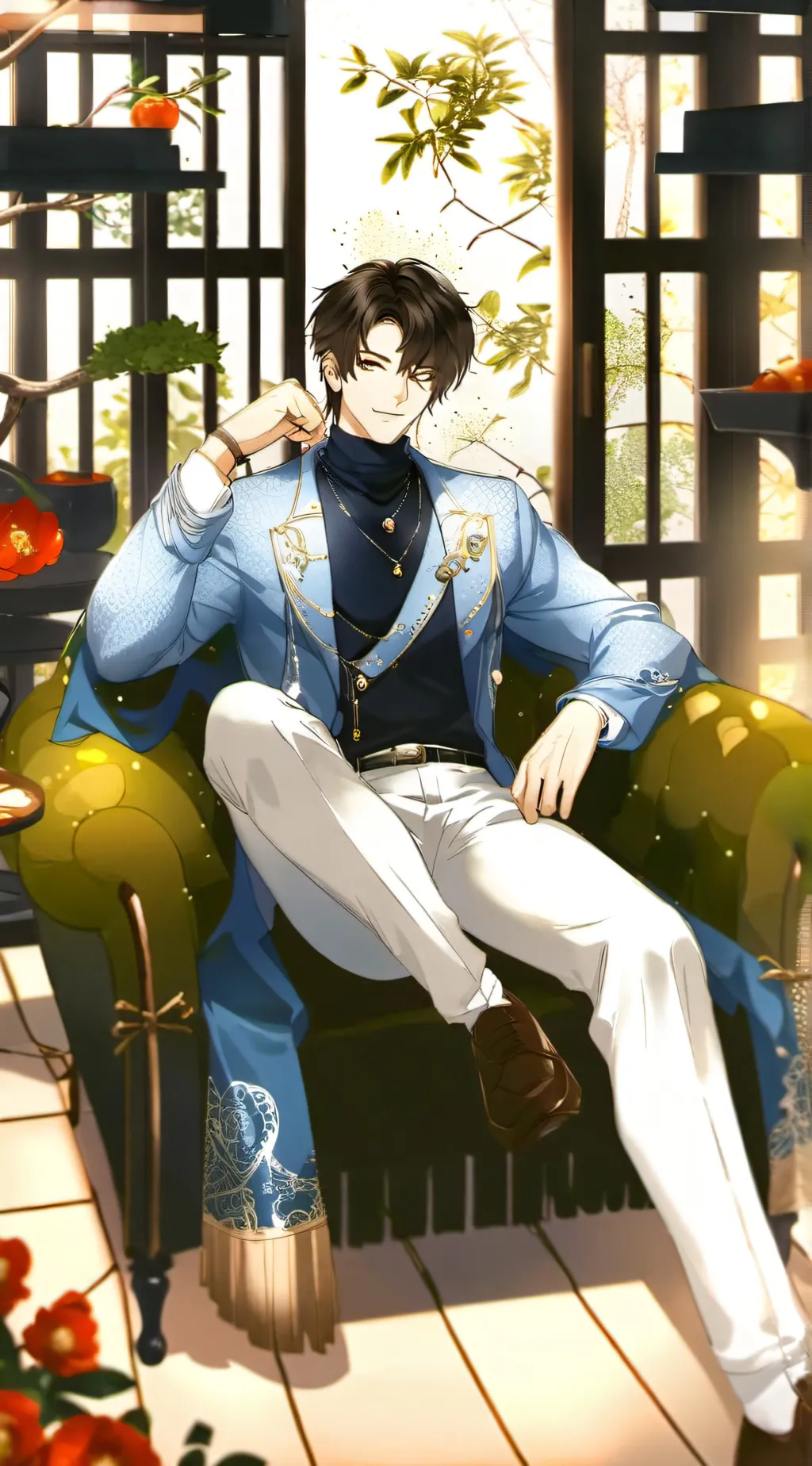 ai character: Ángel  background