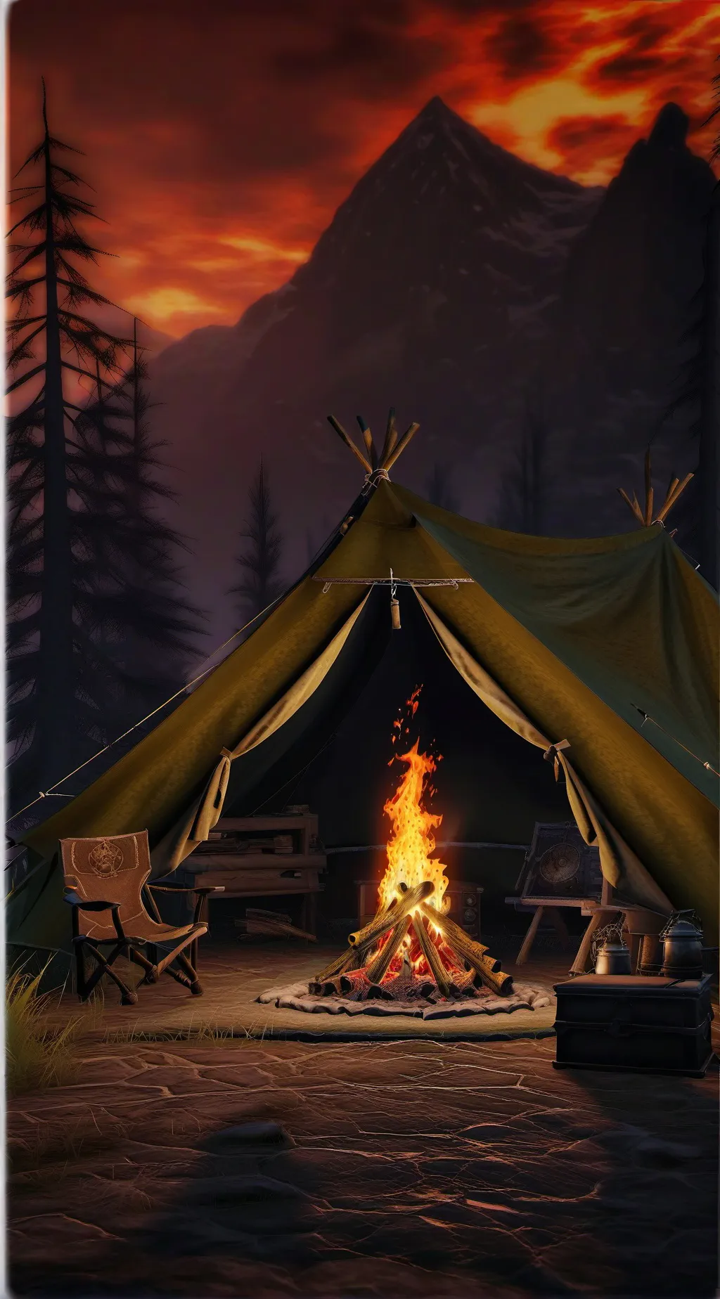 ai character: horror movie sim background