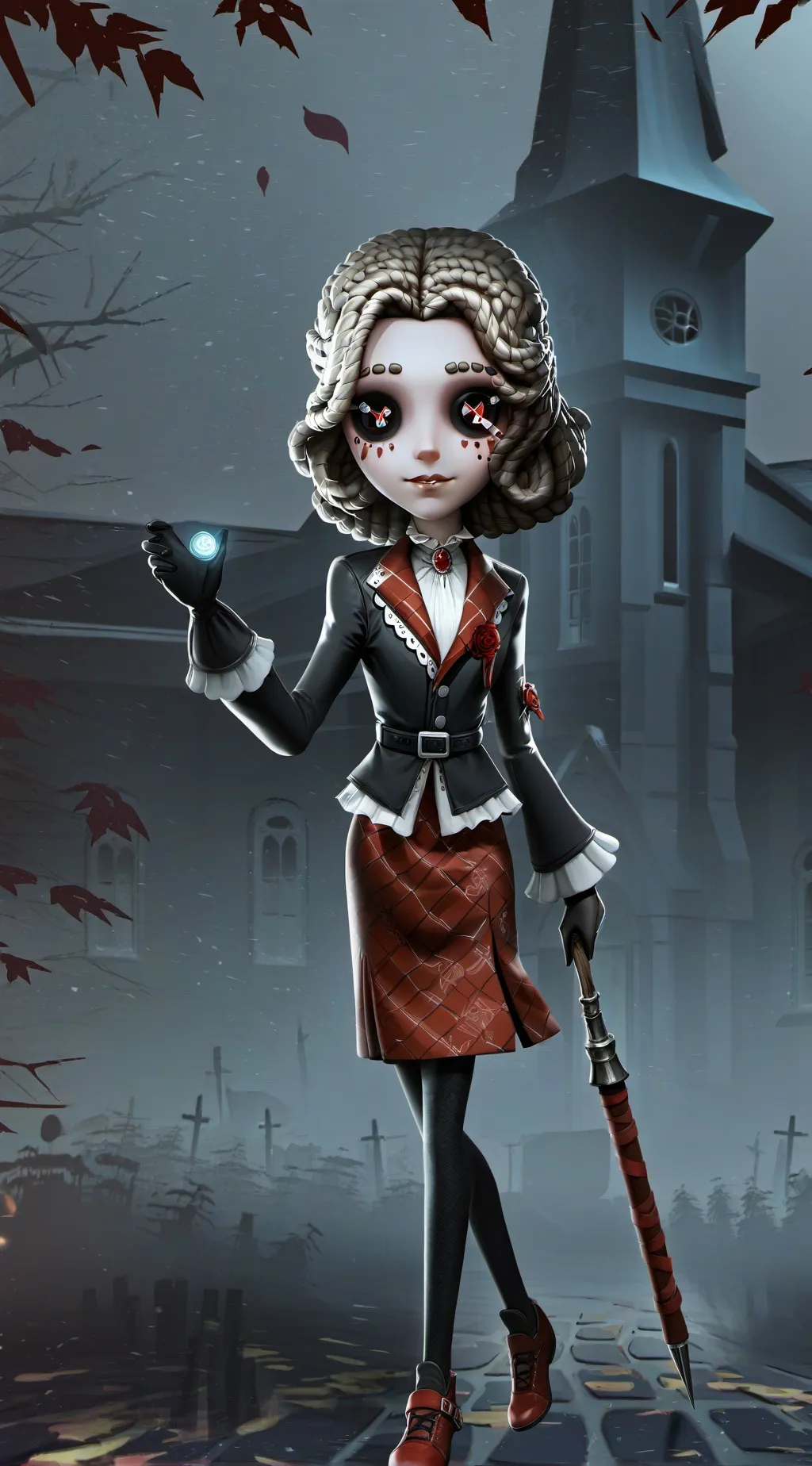 ai character: Haunted House background