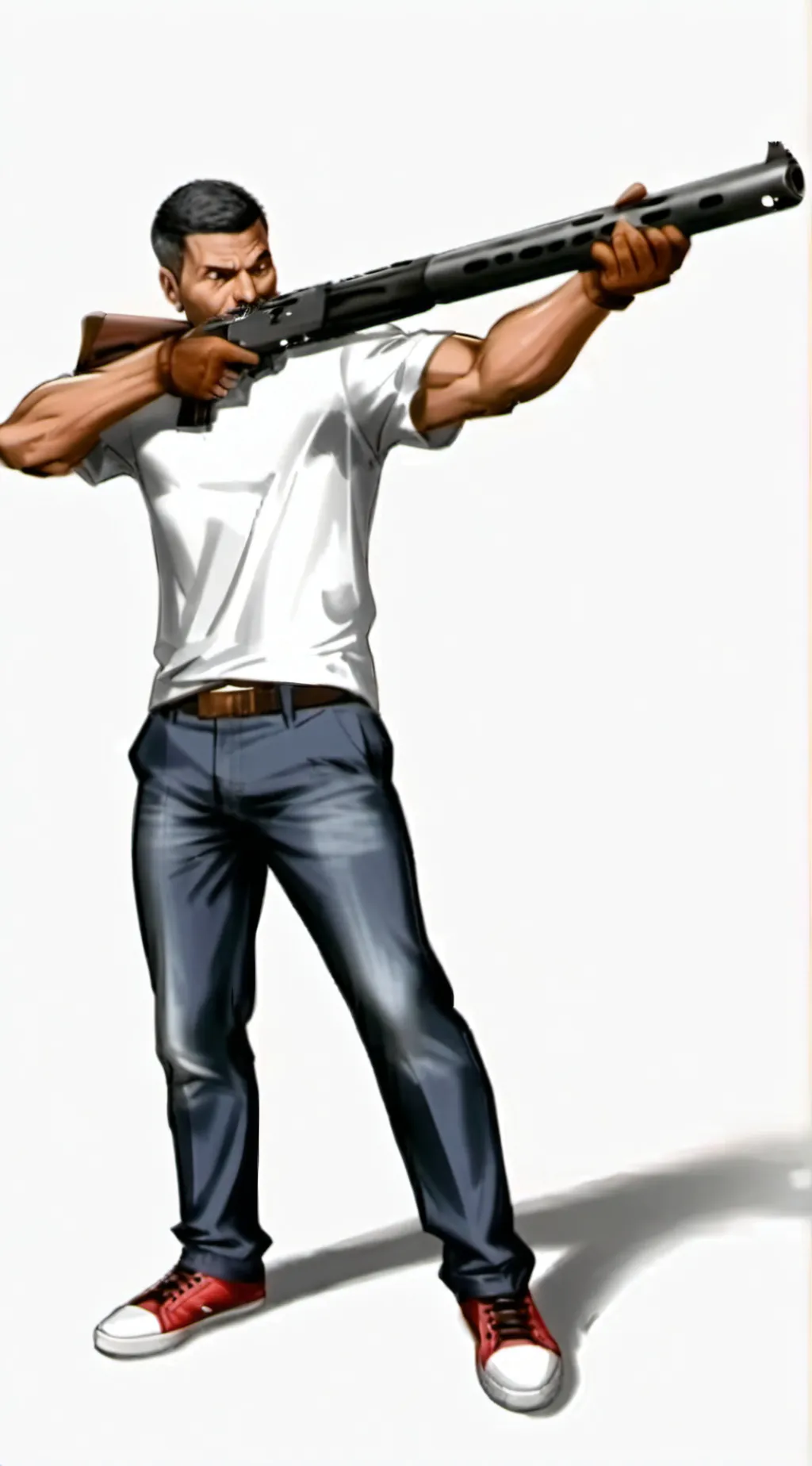 ai character: Shoot cringe background