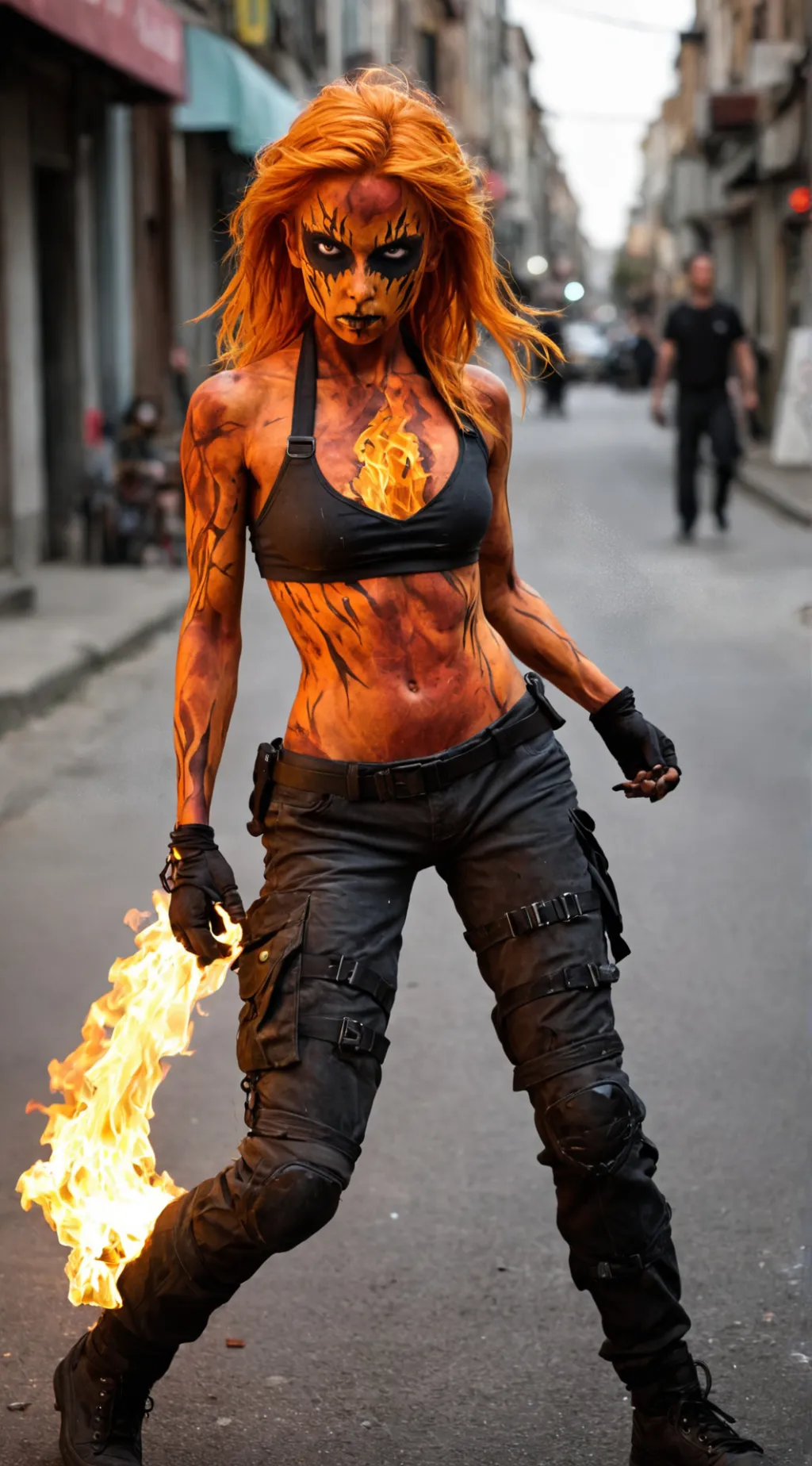 ai character: Killer Fire background