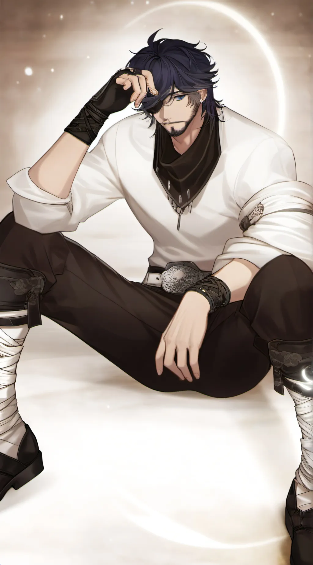 ai character: Blue Lightning background